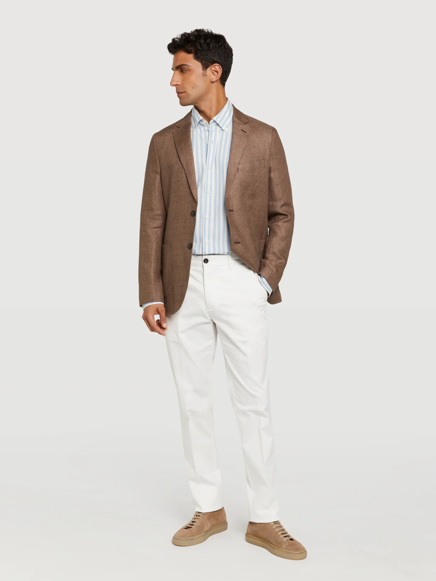 Slim fit basic chino trousers - Image 20