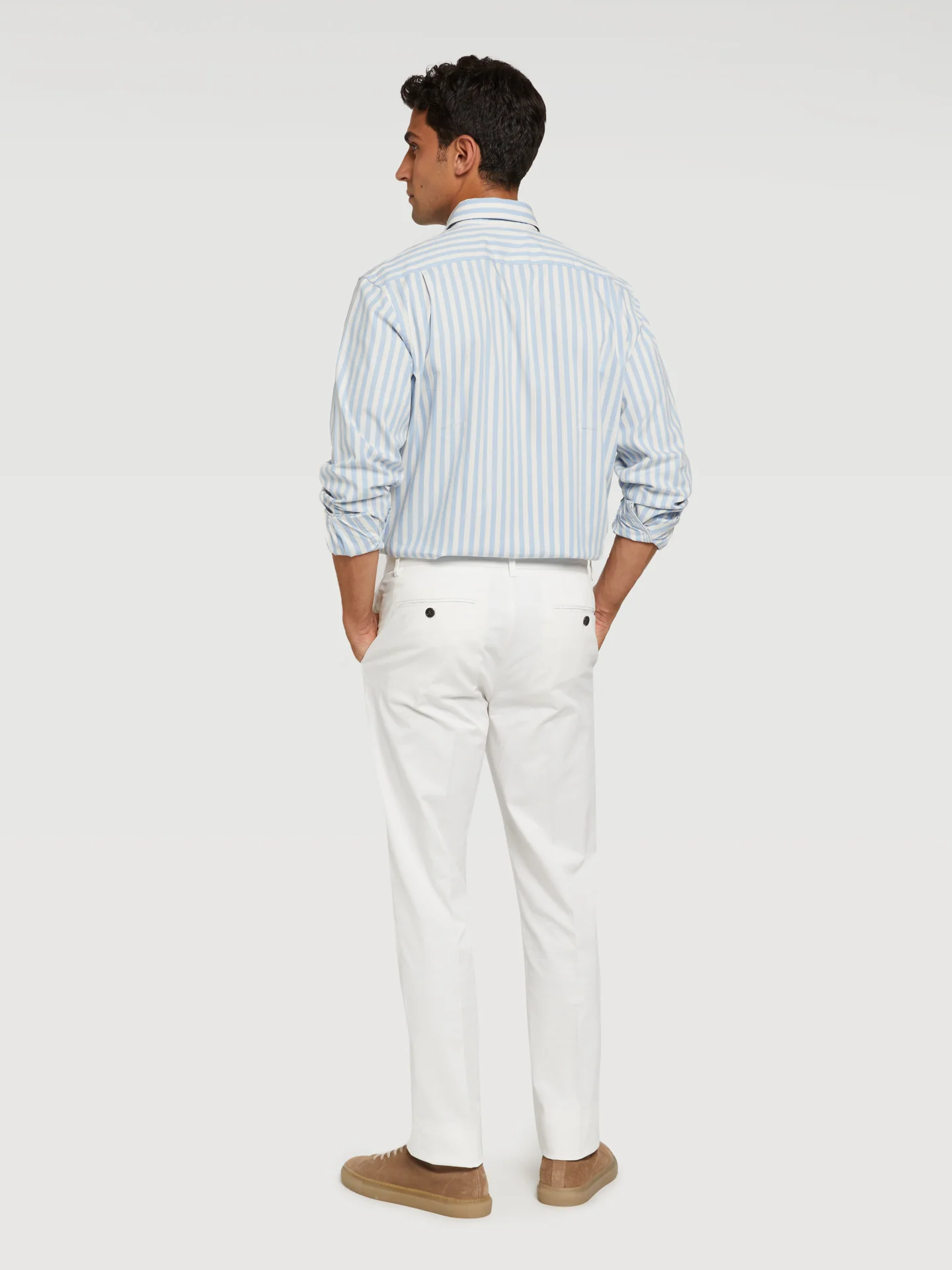 Slim fit basic chino trousers - Image 22