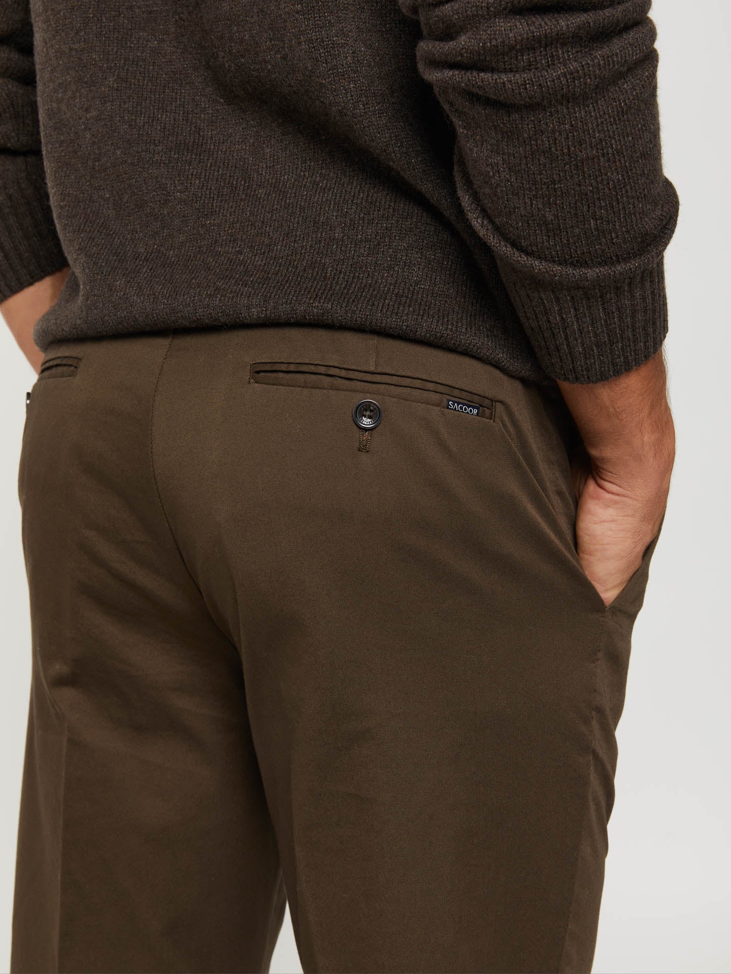 Slim fit basic chino trousers - Image 3