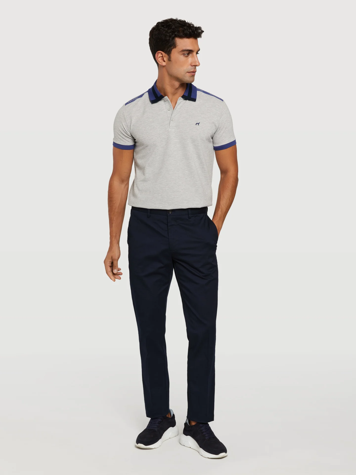Slim fit basic chino trousers - Image 4
