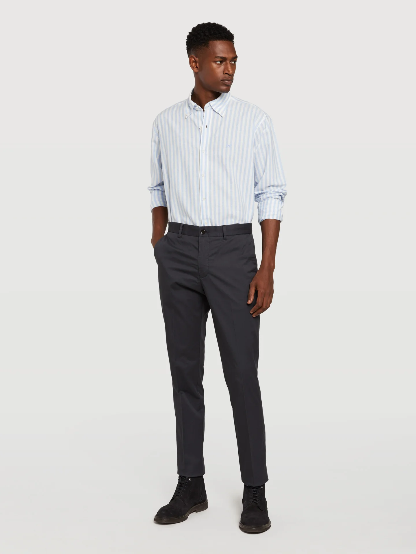 Slim fit basic chino trousers - Image 7