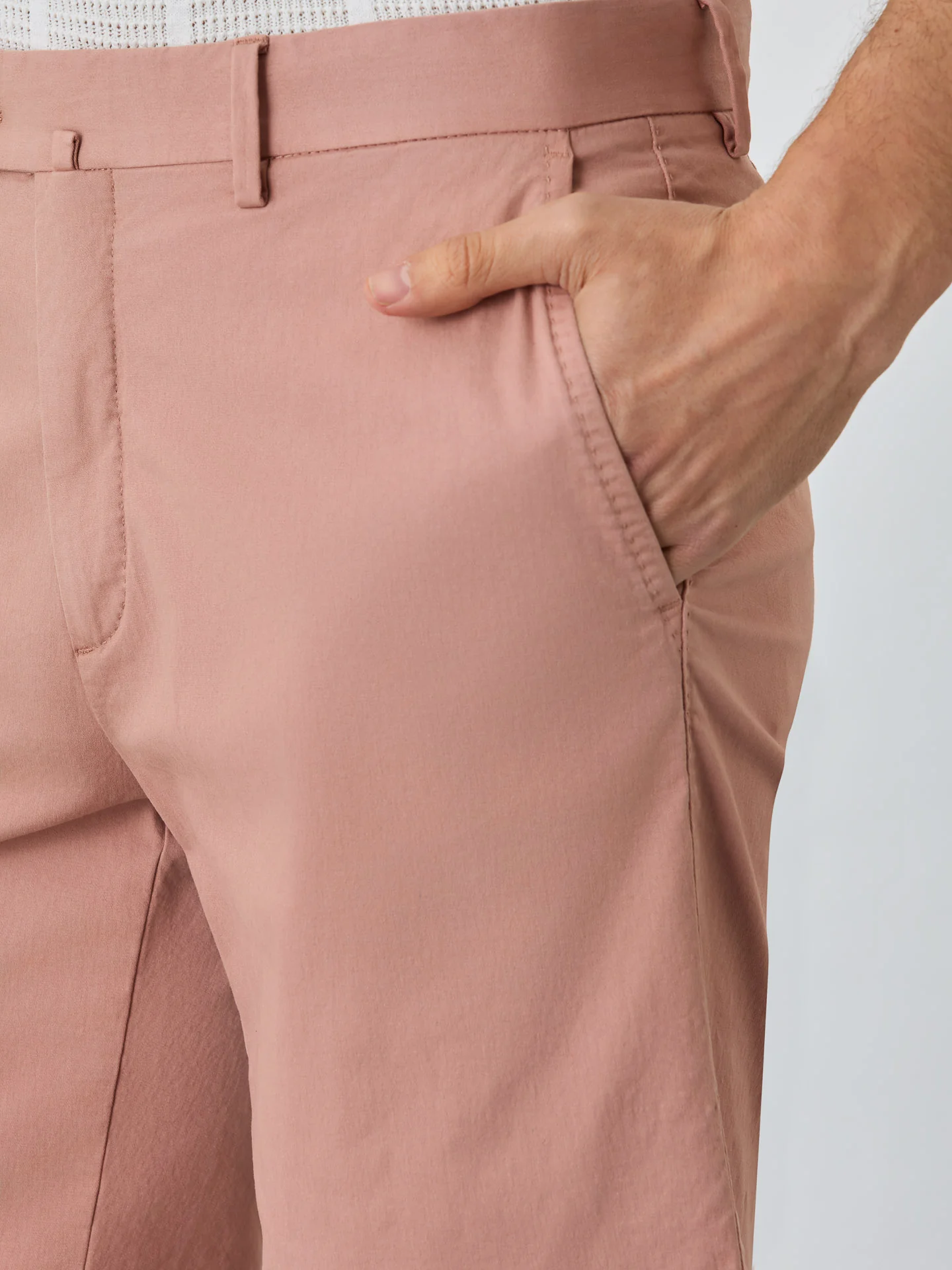 Slim Fit Bermuda Shorts In Blended Cotton - Image 35