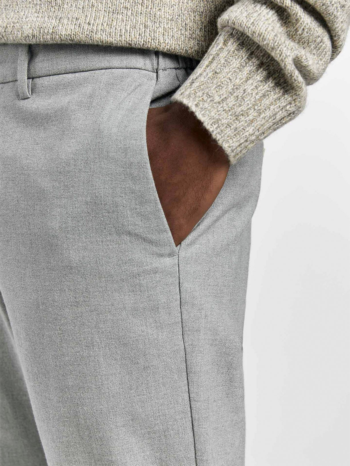 Slim fit bi stretch chino trousers - Image 6