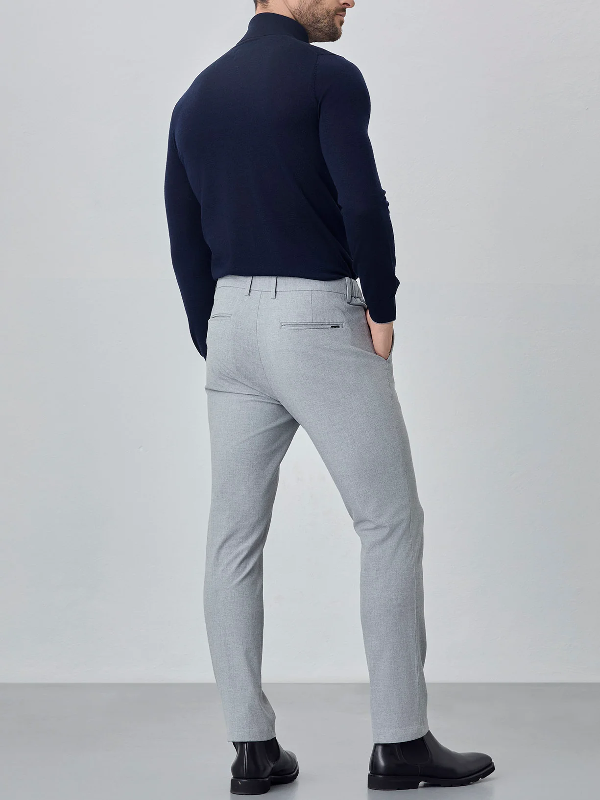 Slim fit bi stretch chino trousers - Image 7