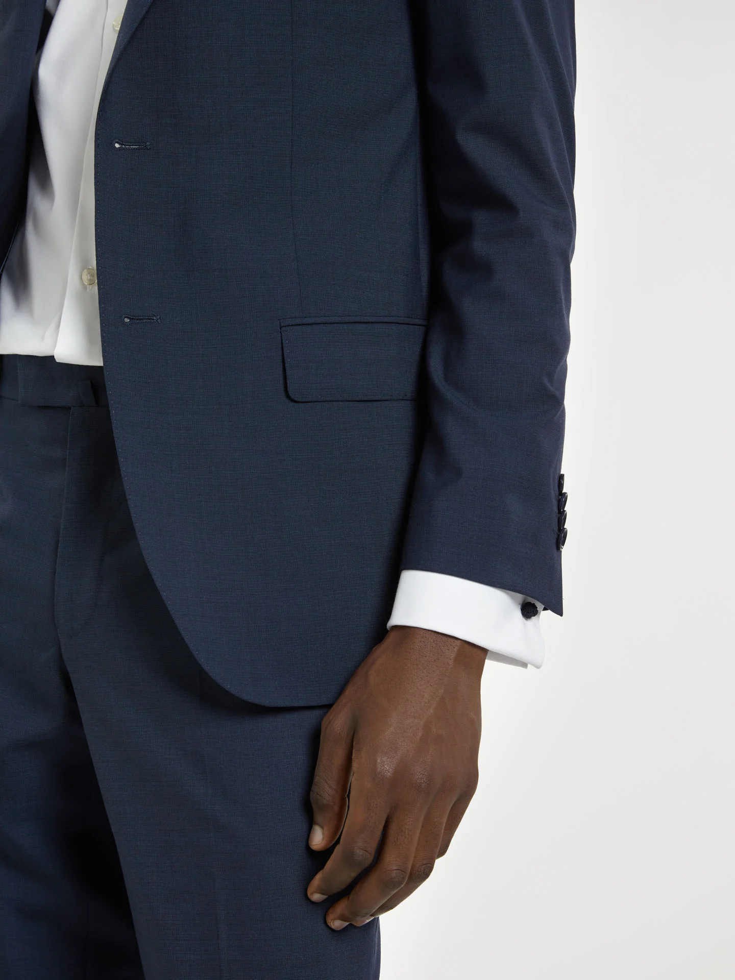 Slim Fit Business Nailhead Suit - Image 3