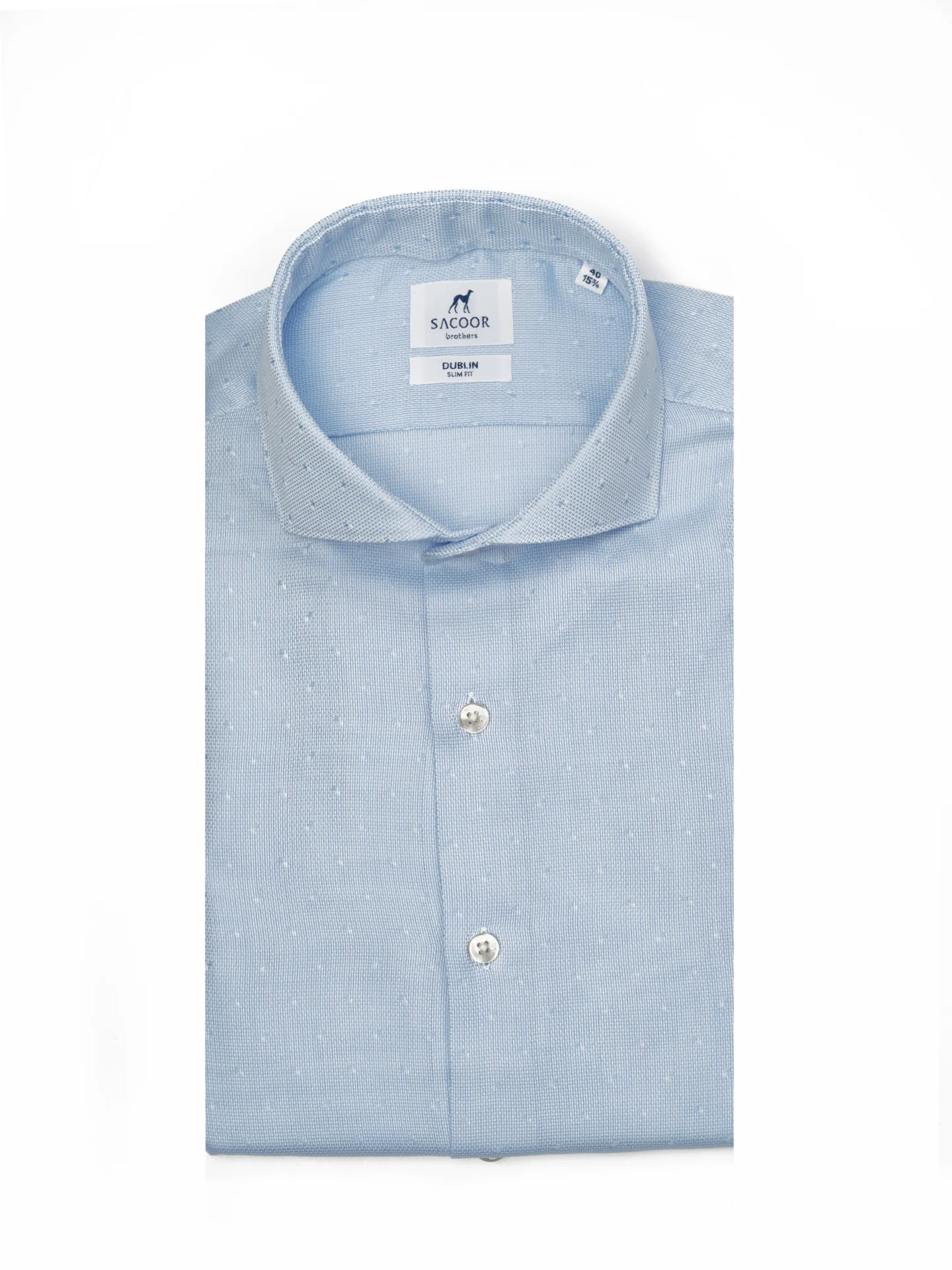 Slim fit Business padrão bolas formal shirt