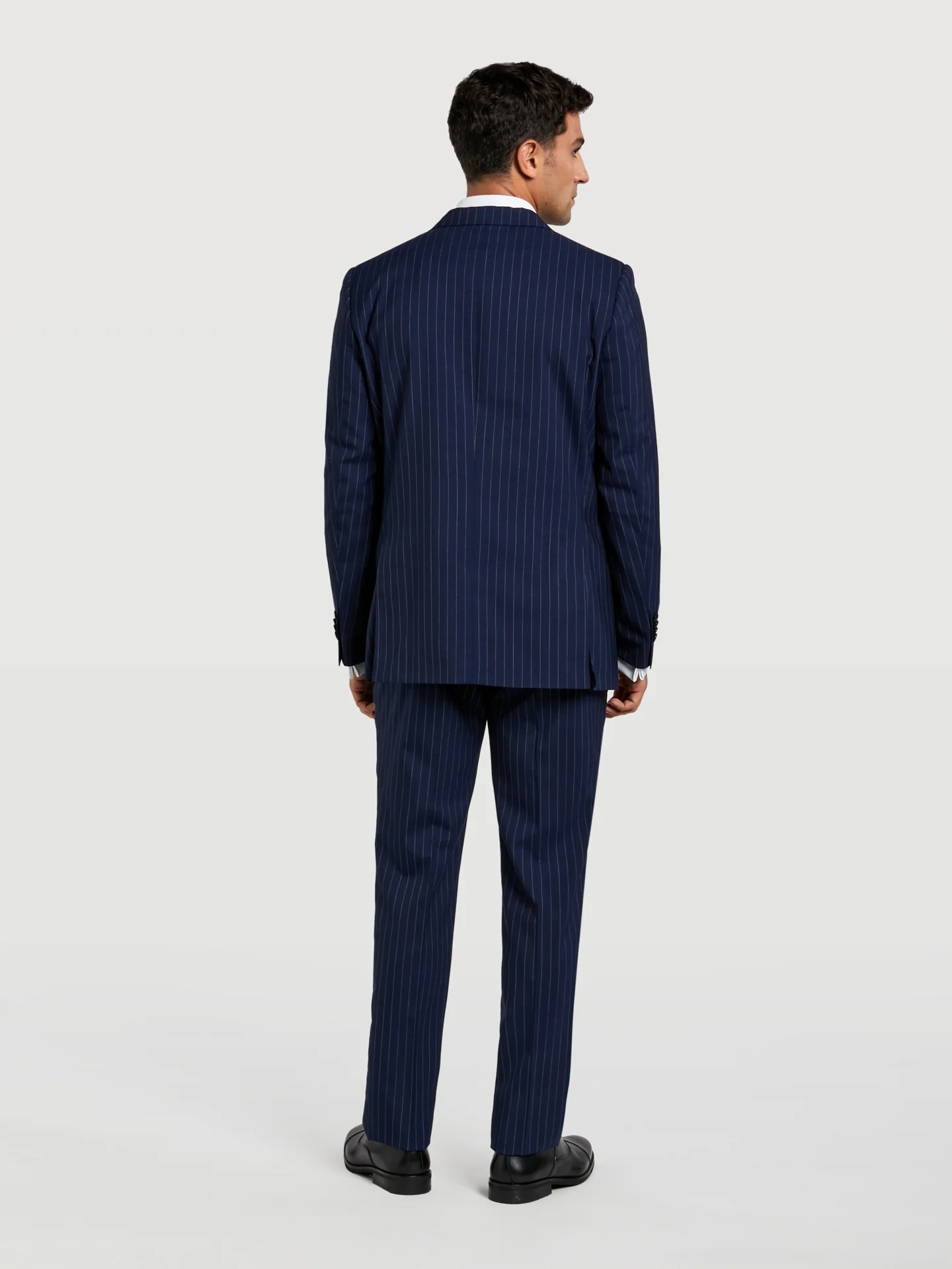 Slim fit business pinstripe suit - Image 5