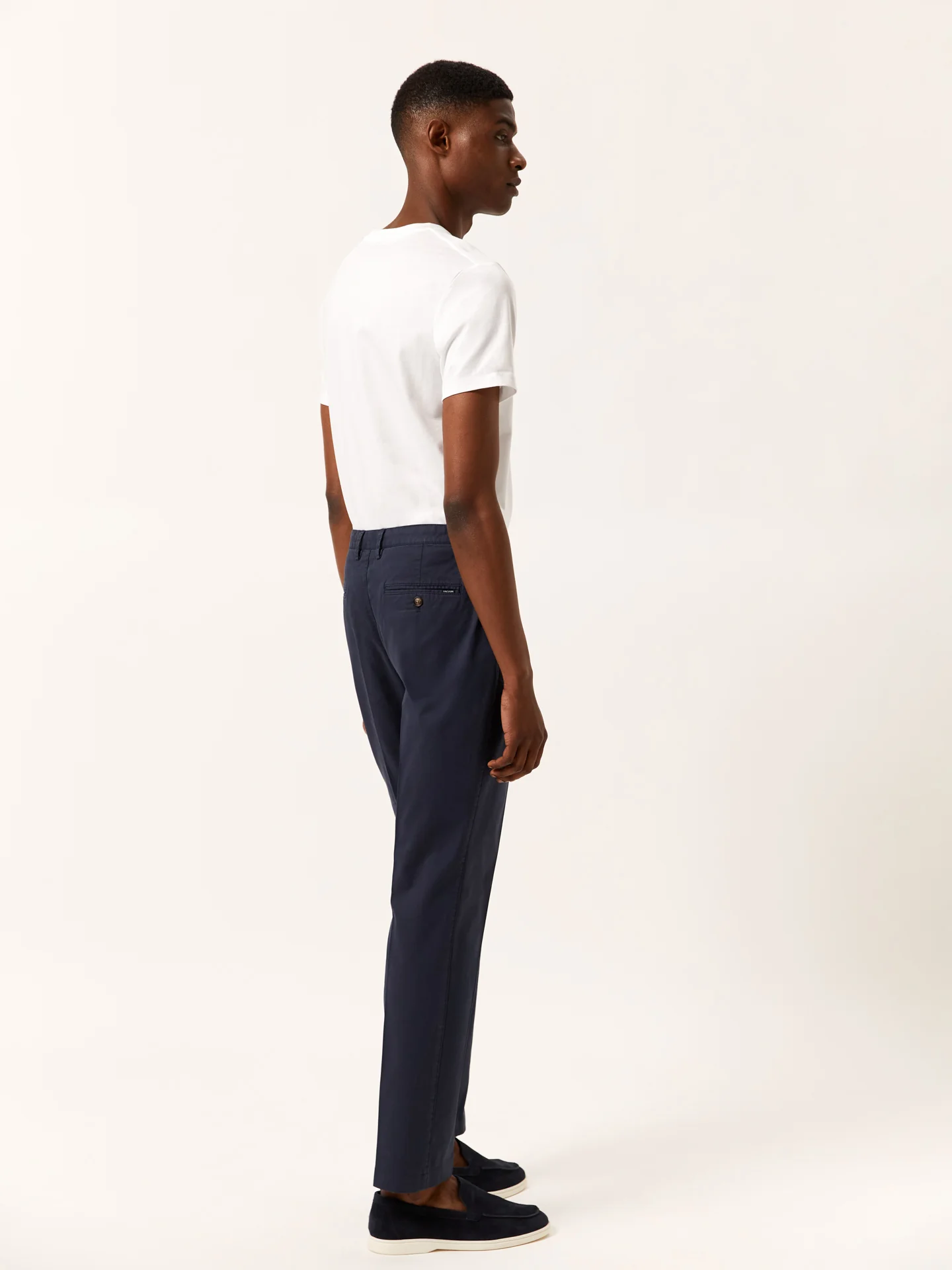 Slim fit Canvas Garment Dye Casual Trousers - Image 3