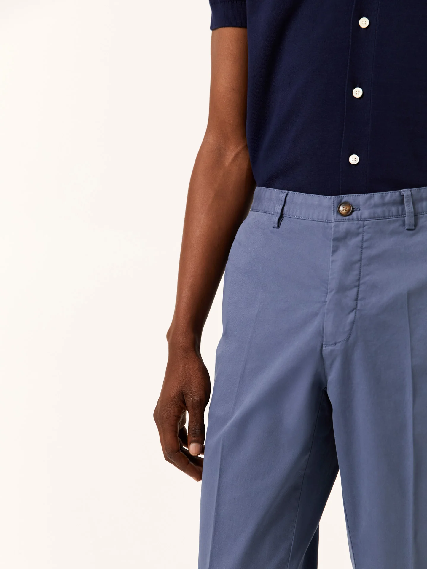 Slim fit Canvas Garment Dye Casual Trousers - Image 8