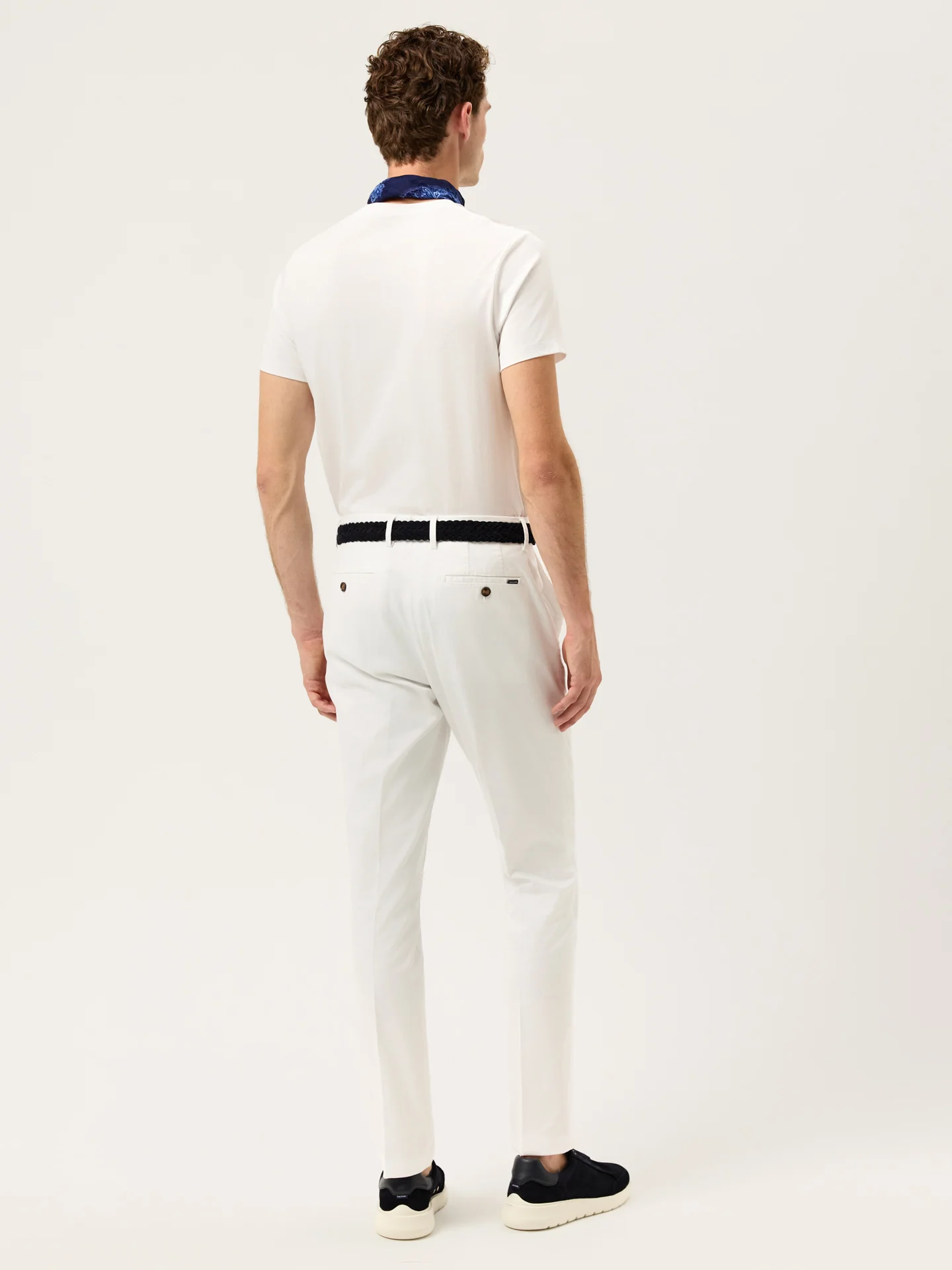 Slim Fit Cashmere Touch Twill Chino In Tencel Blend - Image 25