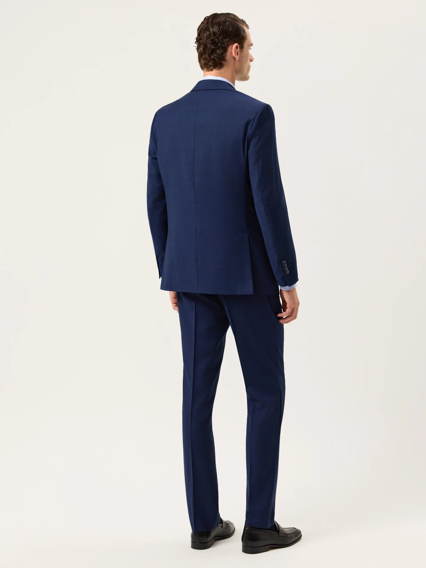 Slim Fit Checked Wool 3-Piece Suit - Image 3