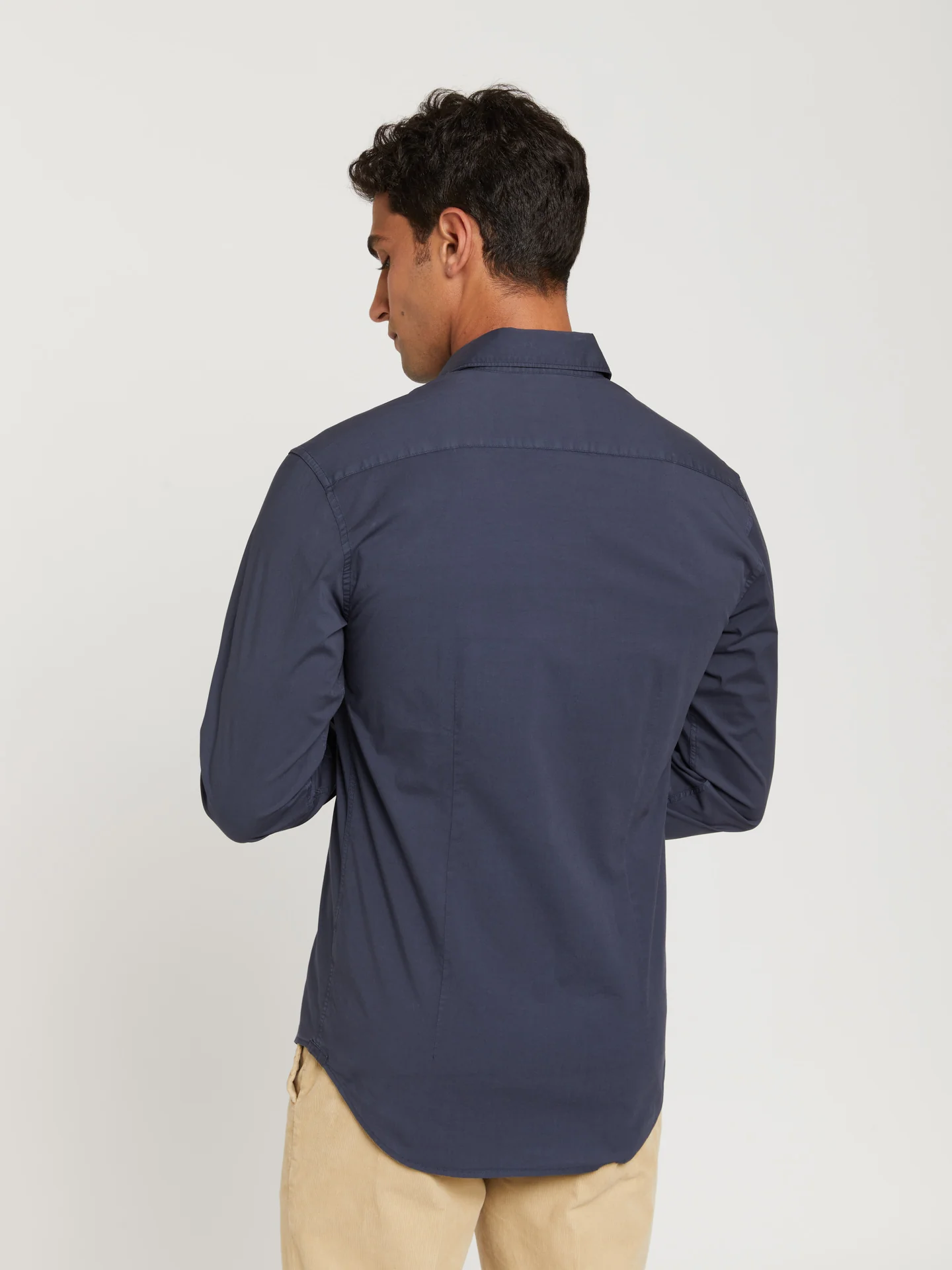 Slim fit comfort poplin garment dye shirt - Image 12