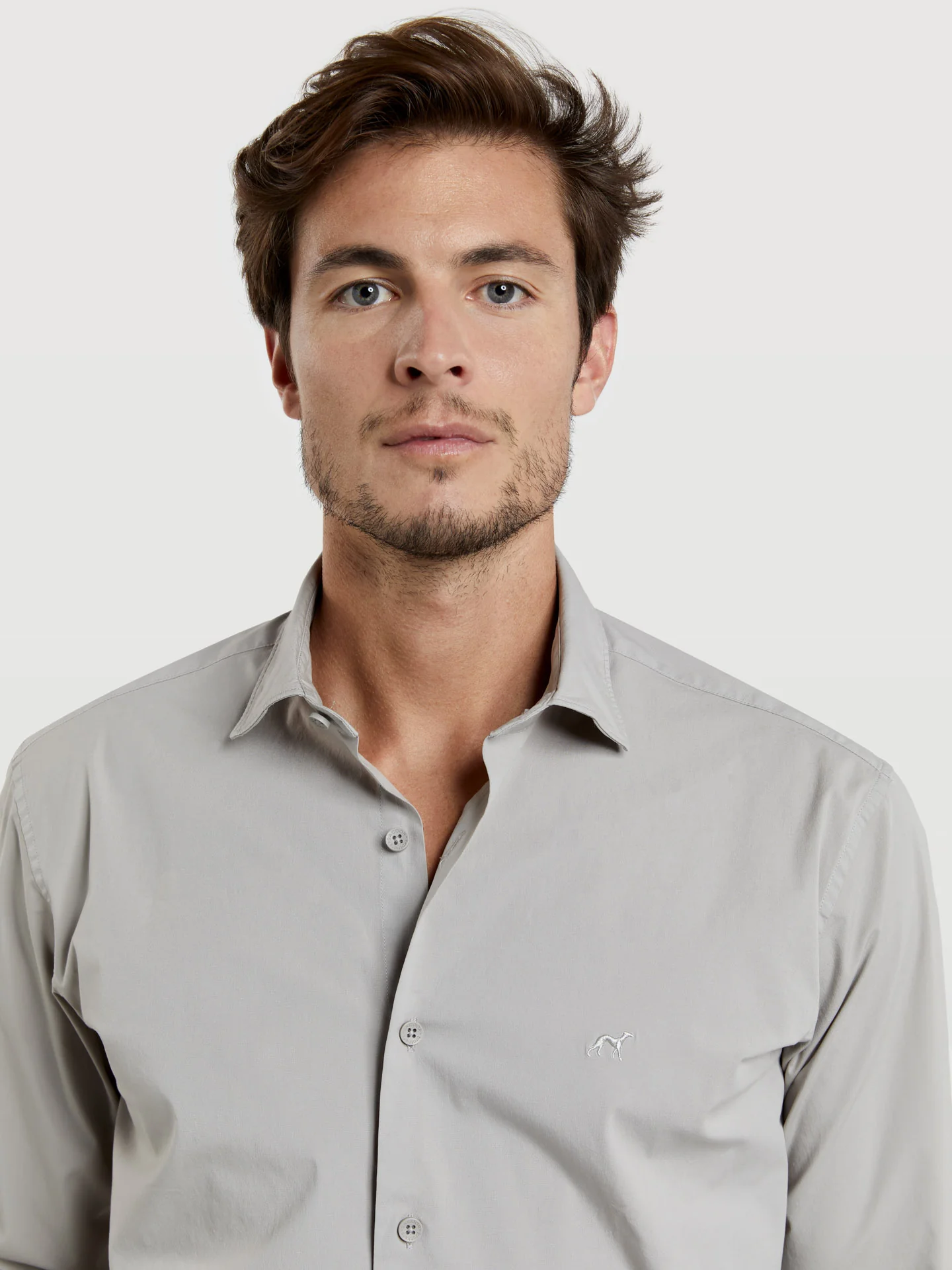 Slim fit comfort poplin garment dye shirt - Image 13