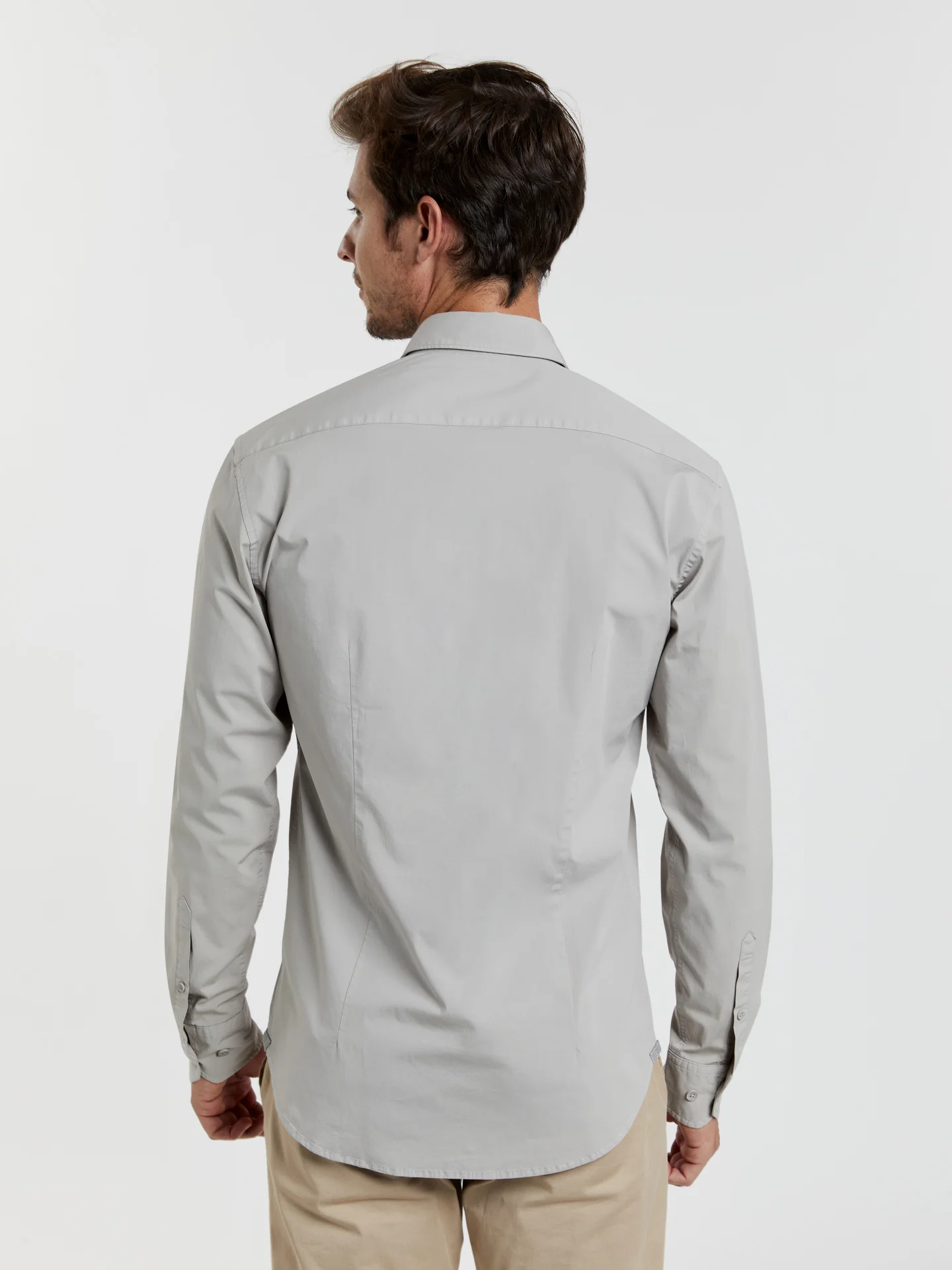 Slim fit comfort poplin garment dye shirt - Image 15