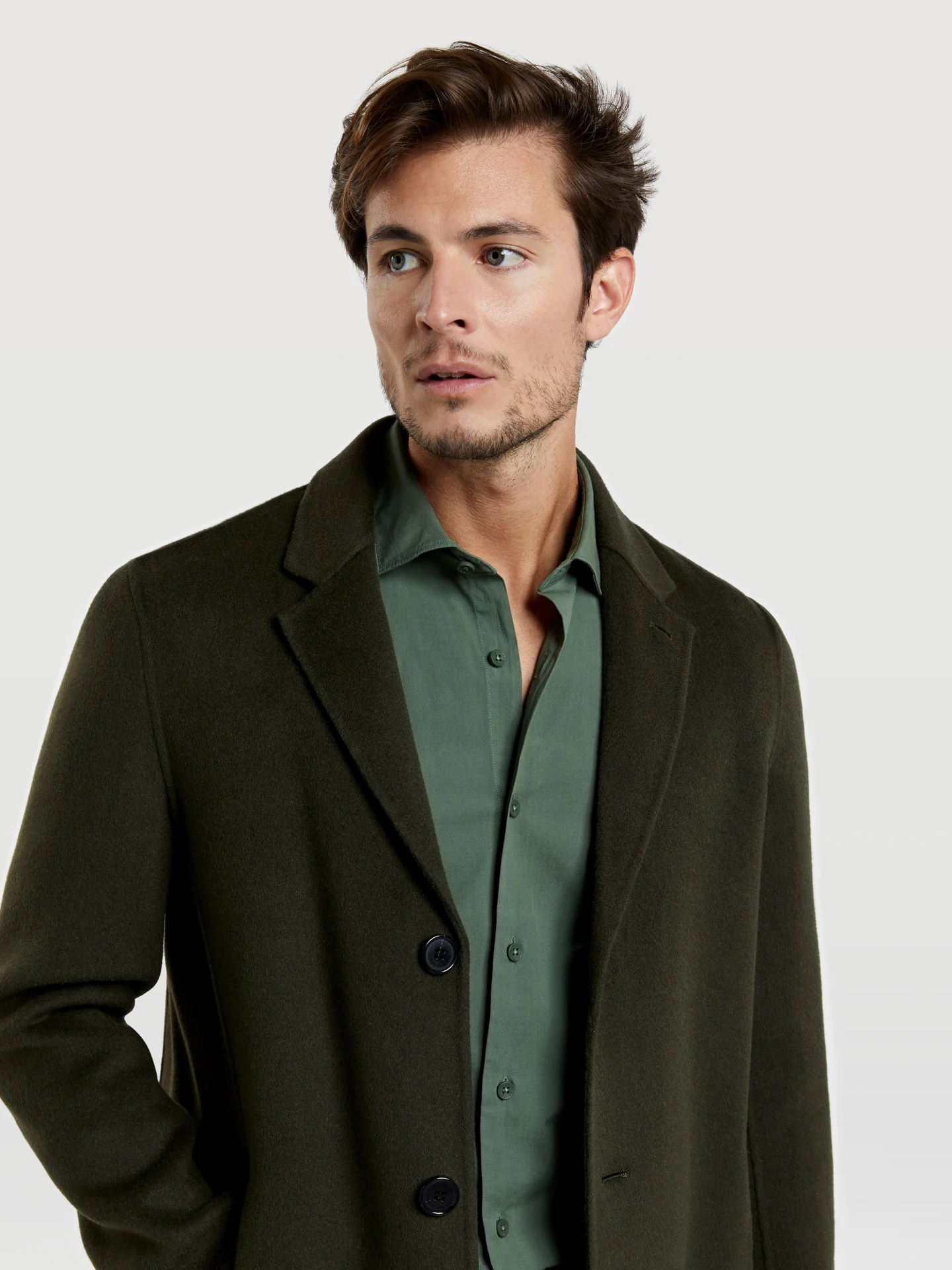 Slim fit comfort poplin garment dye shirt - Image 19