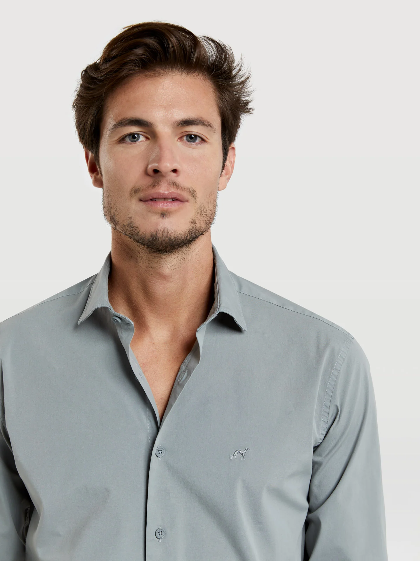 Slim fit comfort poplin garment dye shirt - Image 23