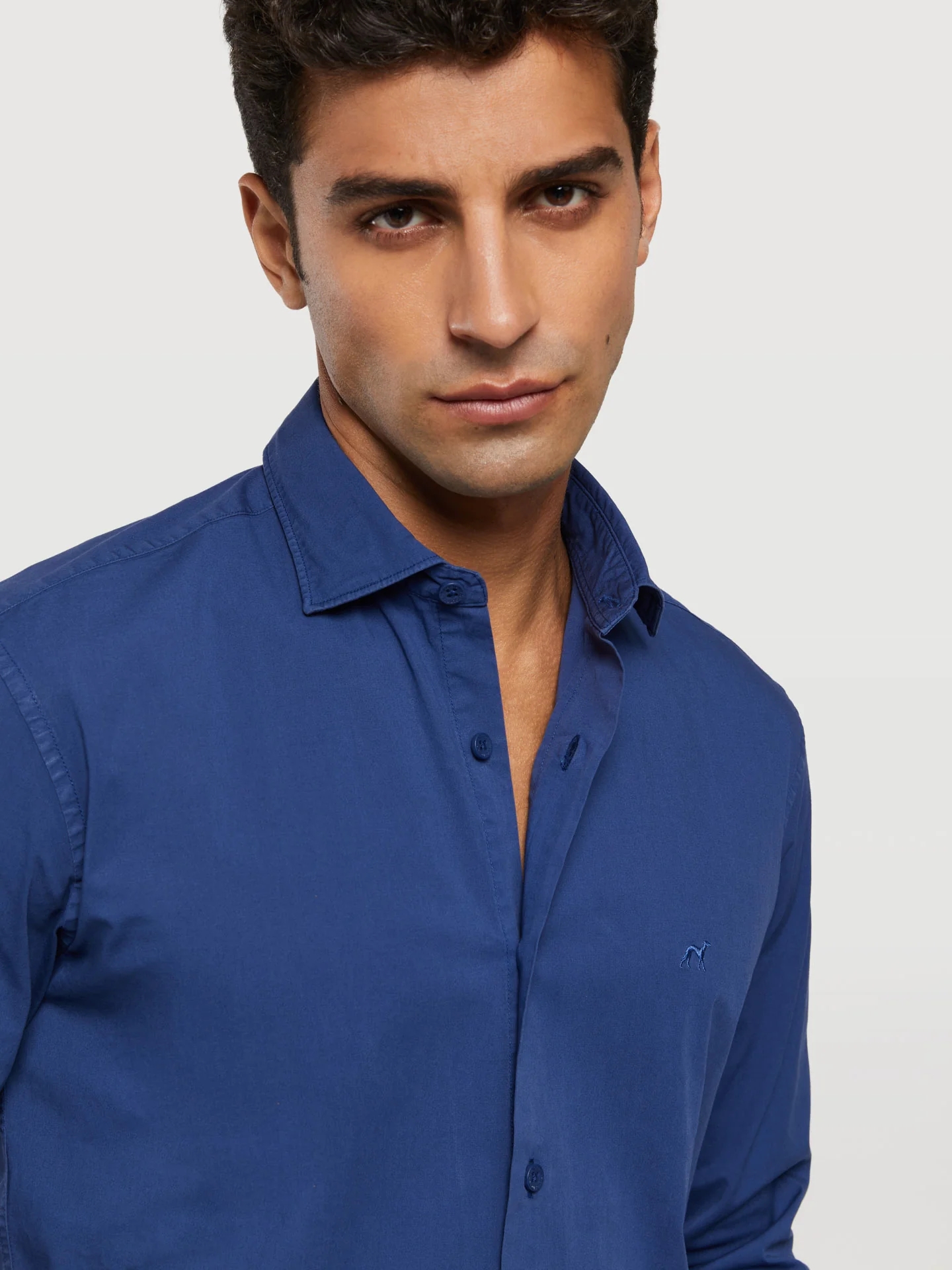 Slim fit comfort poplin garment dye shirt - Image 35