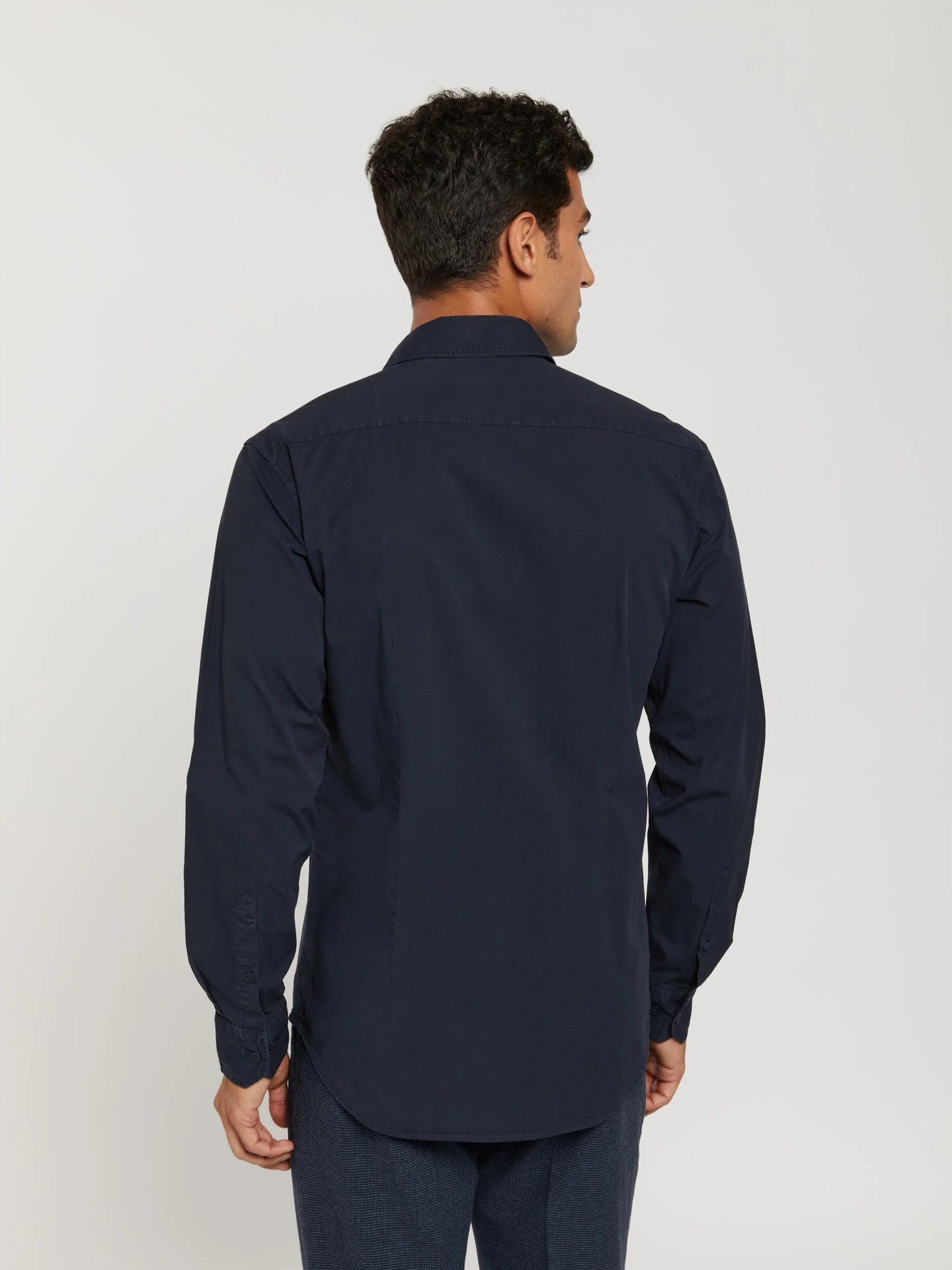 Slim fit comfort poplin garment dye shirt - Image 6