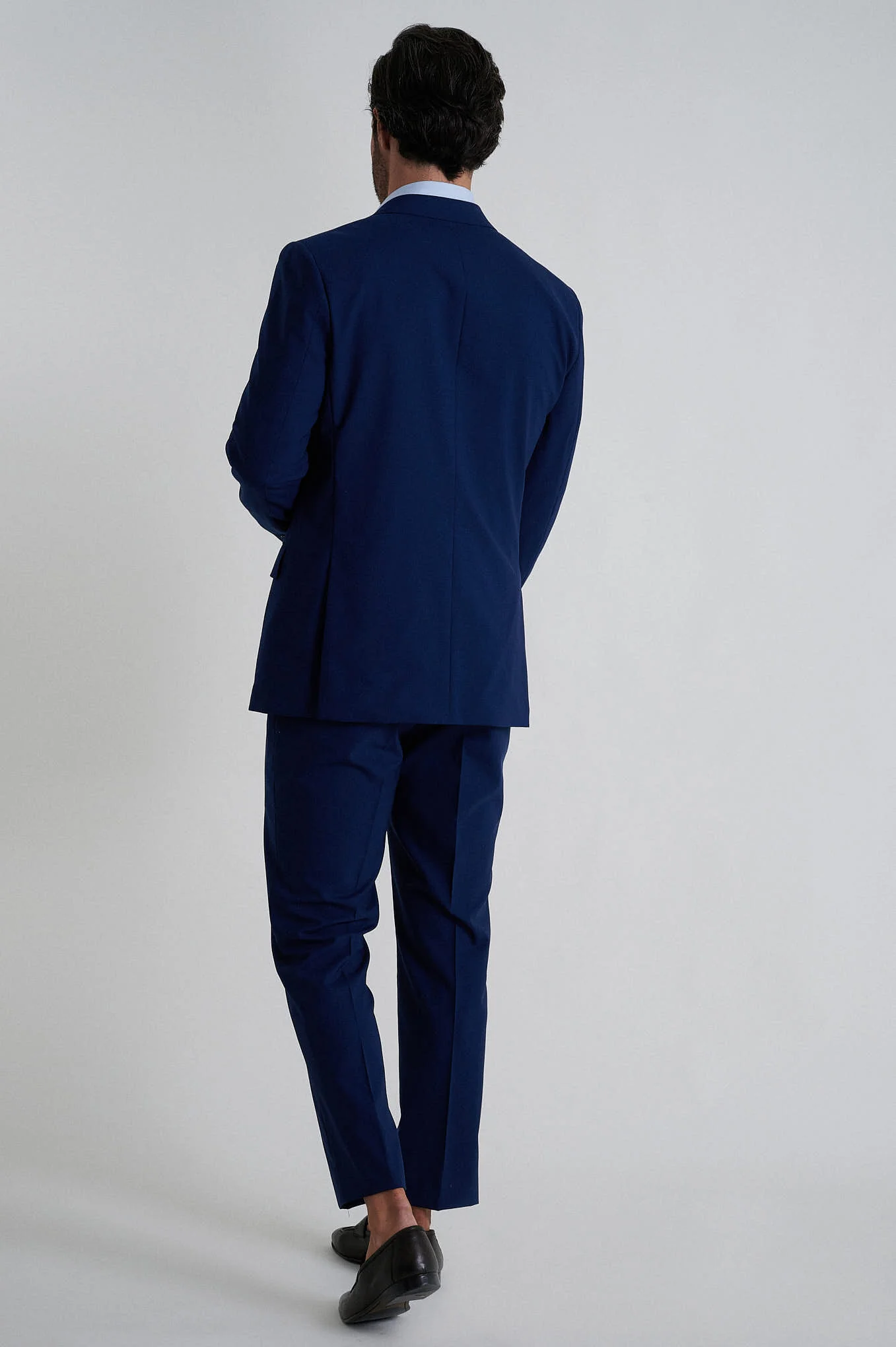 Slim fit comfort wool elastane suit half canvas construction Anti-crease finishing - Image 6