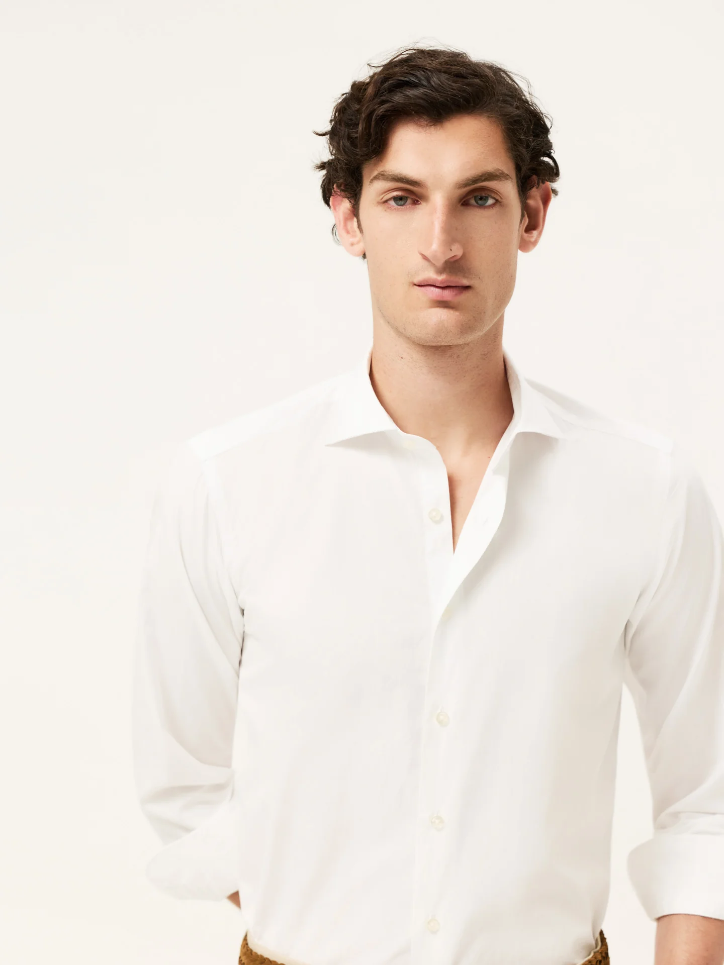 Slim Fit Cotton Formal Shirt With Newport Collar - Image 2