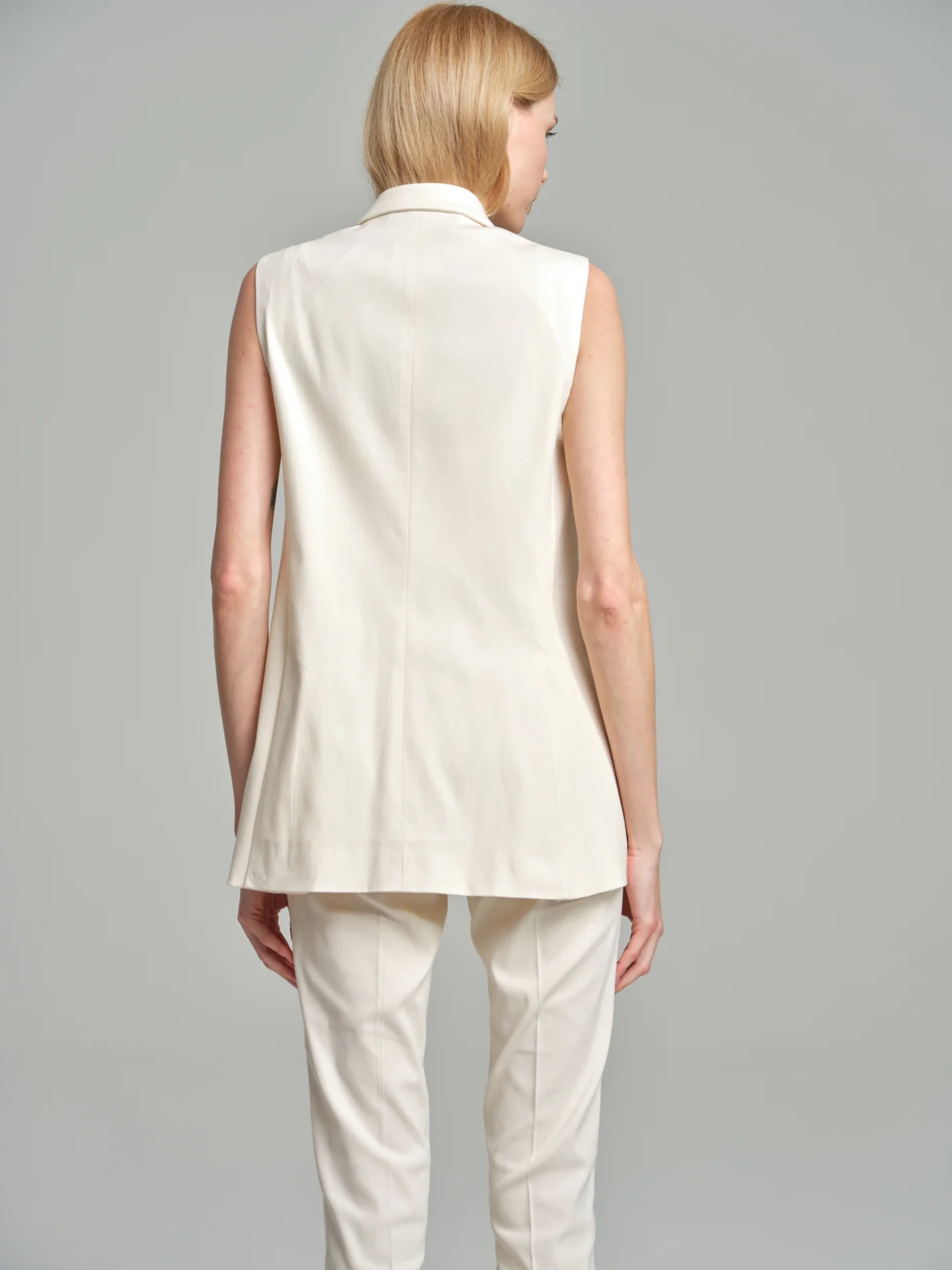 Slim fit creased high waist trousers - Image 2