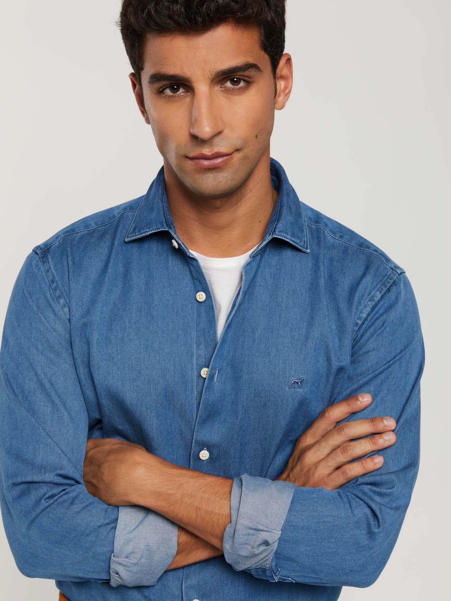 Slim fit denim capsule shirt - Image 6