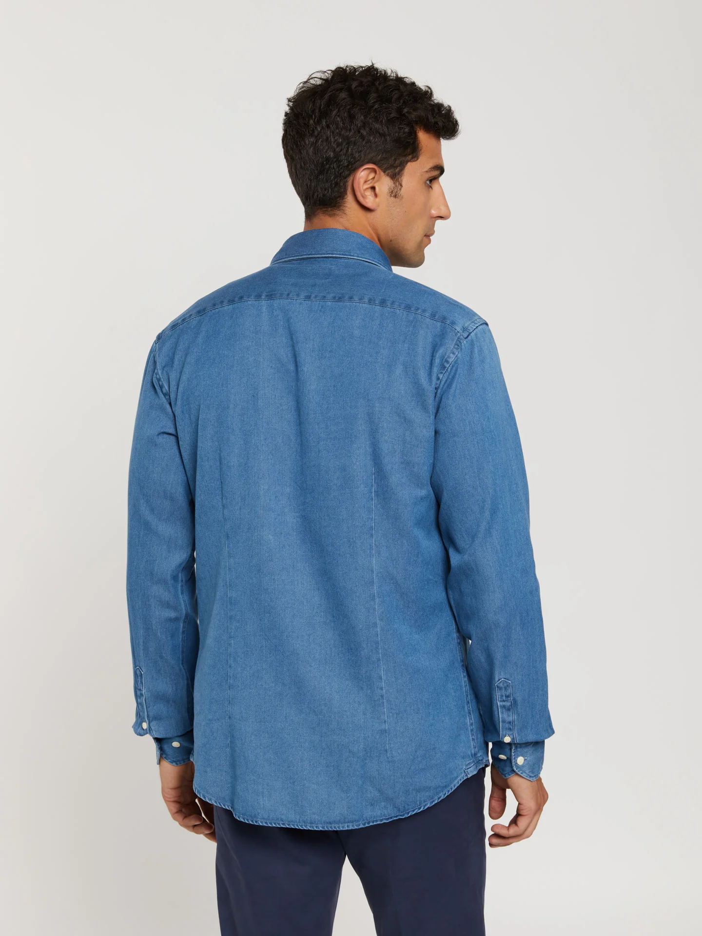 Slim fit denim capsule shirt - Image 8