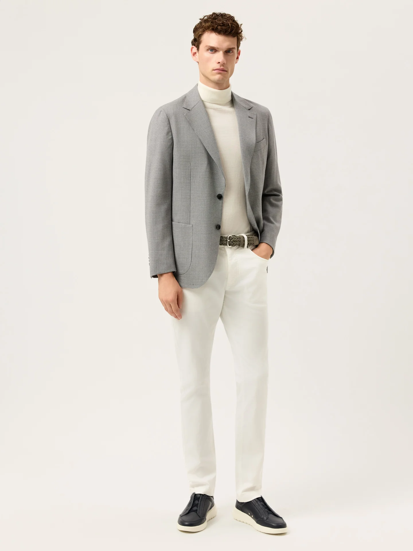 Slim Fit Denim In Tencel Cotton Blend With Garment Dye - Image 14