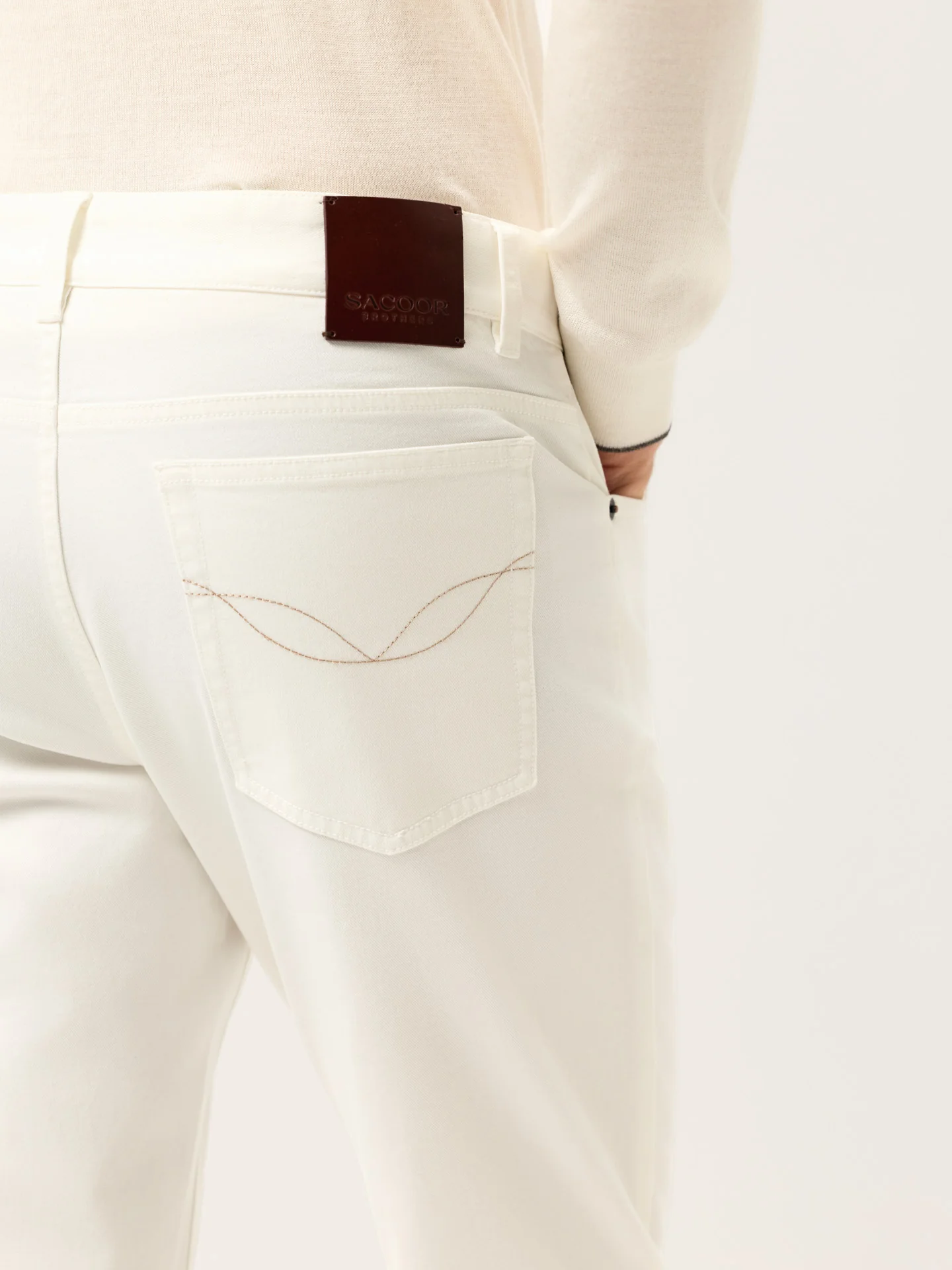 Slim Fit Denim In Tencel Cotton Blend With Garment Dye - Image 16
