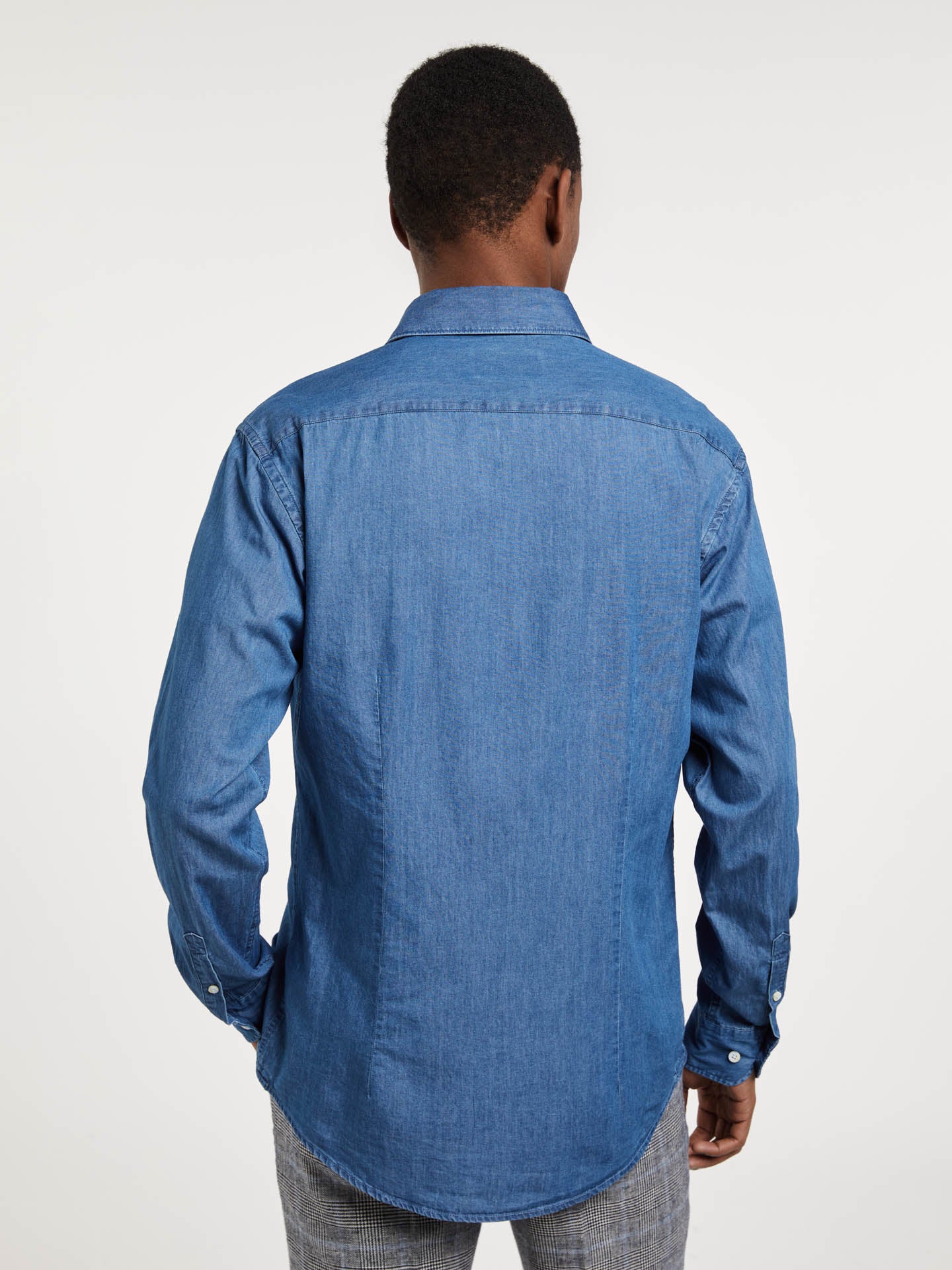 Slim fit denim shirt - Image 6