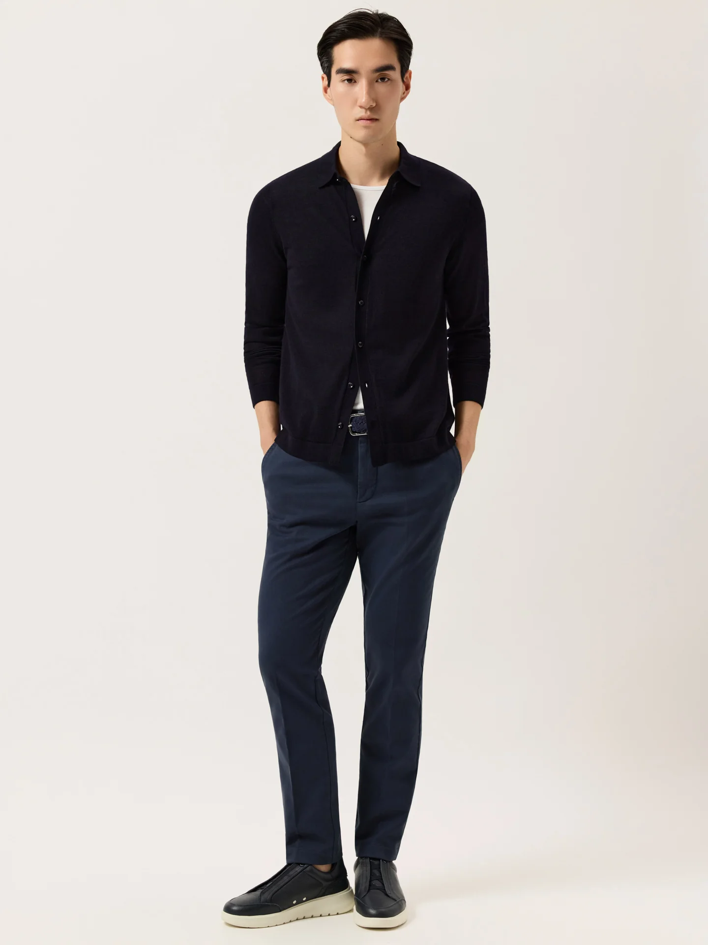 Slim Fit Faded Twill Chino With Garment Dyed Finish - Image 5