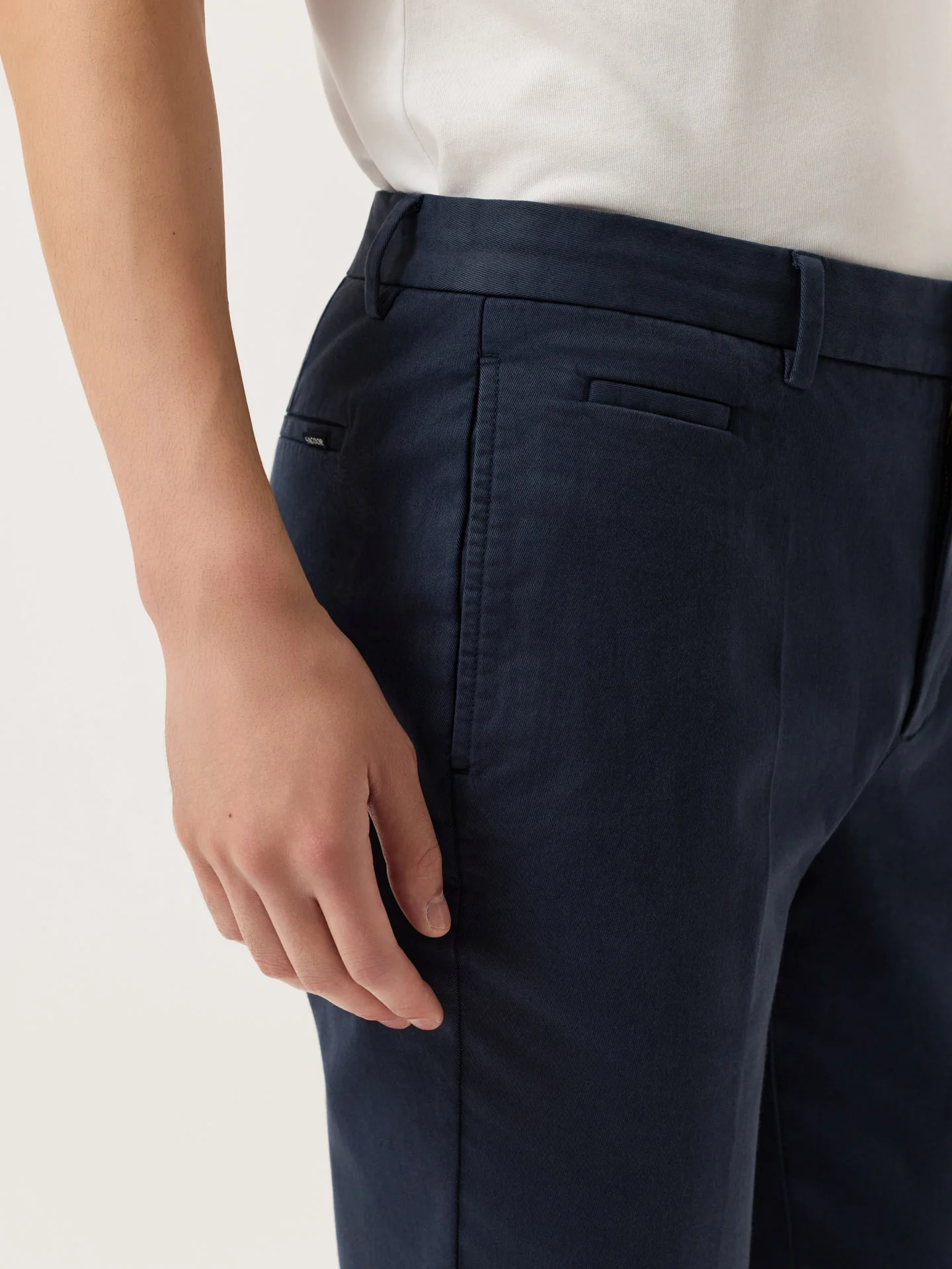 Slim Fit Faded Twill Chino With Garment Dyed Finish - Image 6