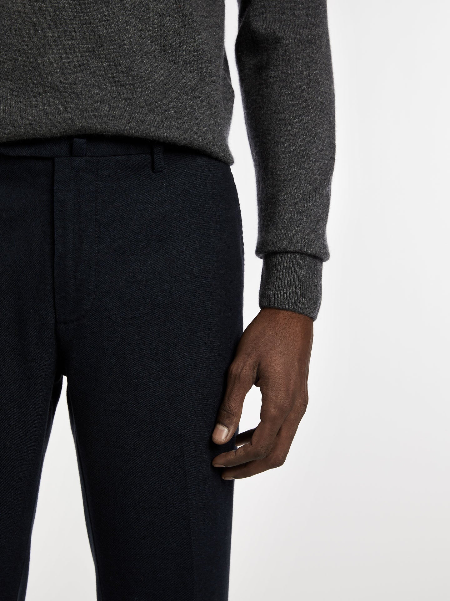 Slim fit formal chino trousers - Image 4