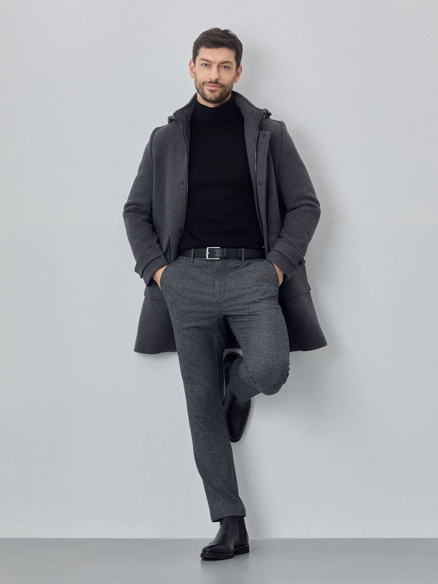 Slim fit formal chino trousers - Image 5