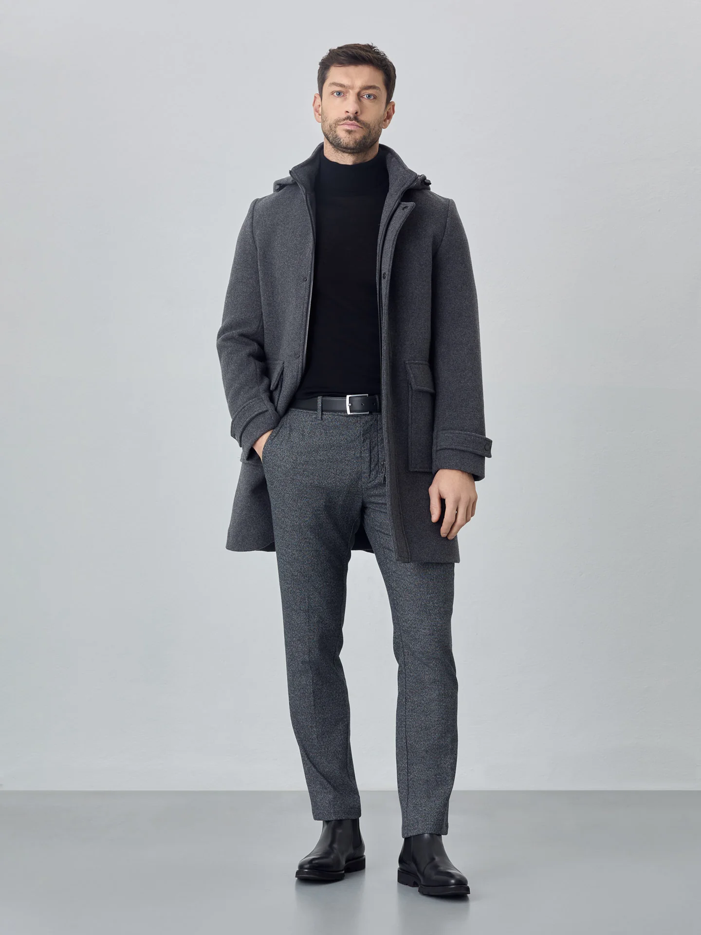 Slim fit formal chino trousers - Image 6