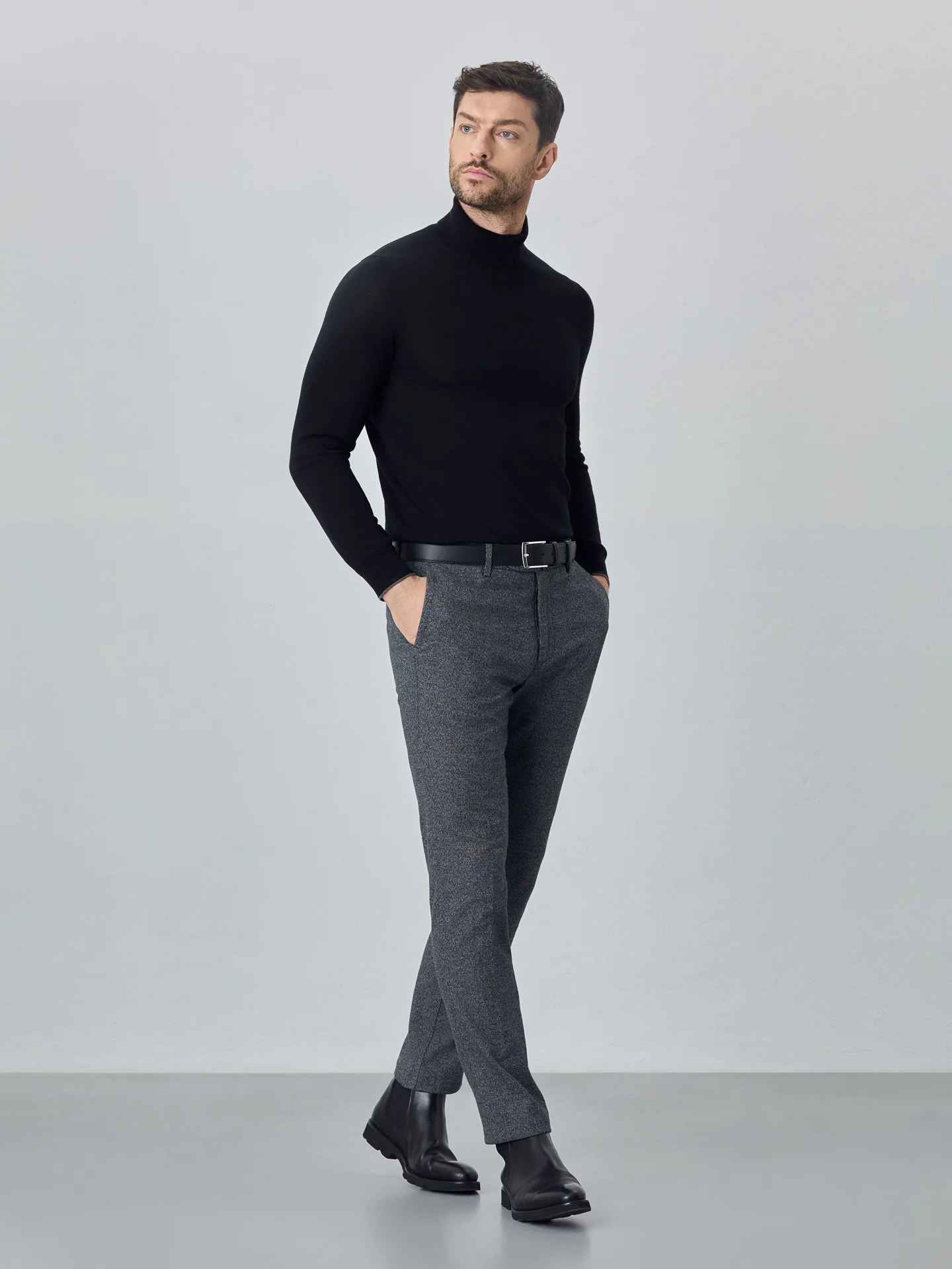 Slim fit formal chino trousers - Image 7