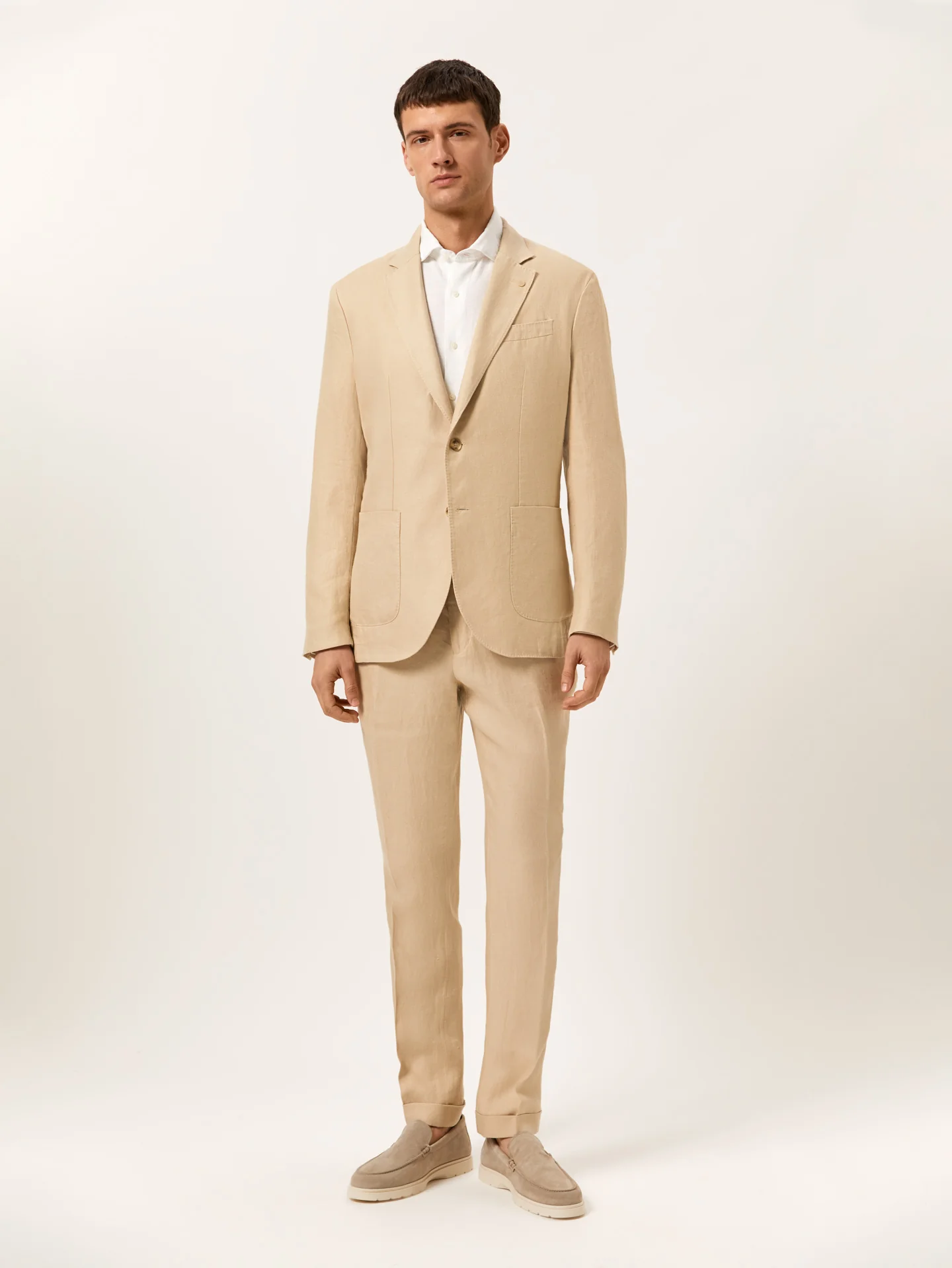 Slim Fit Formal Suit in 100% Linen