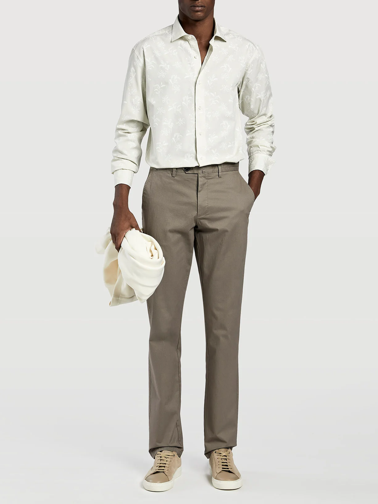 Slim fit garment dye chino trousers - Image 12