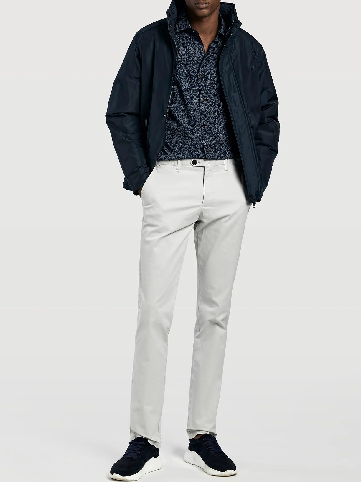 Slim fit garment dye chino trousers - Image 13