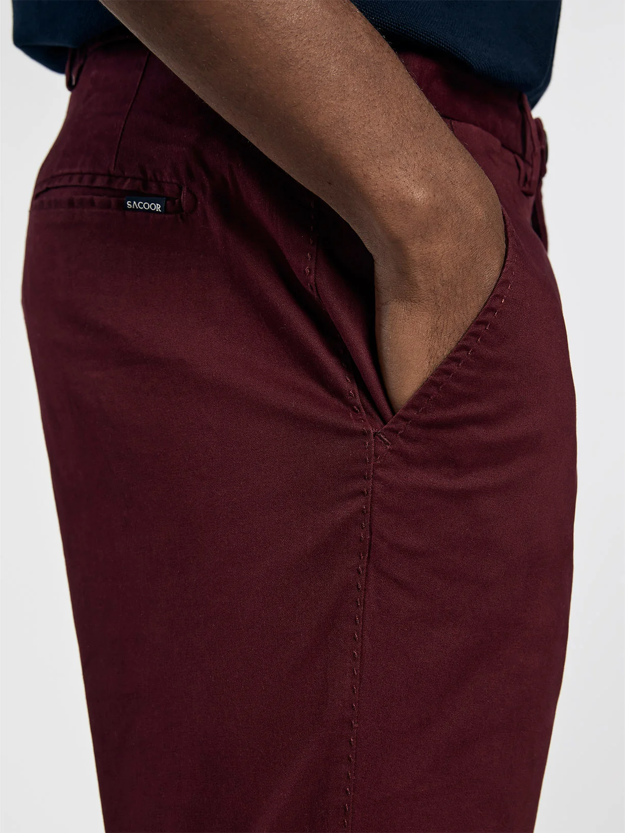 Slim fit garment dye chino trousers - Image 2