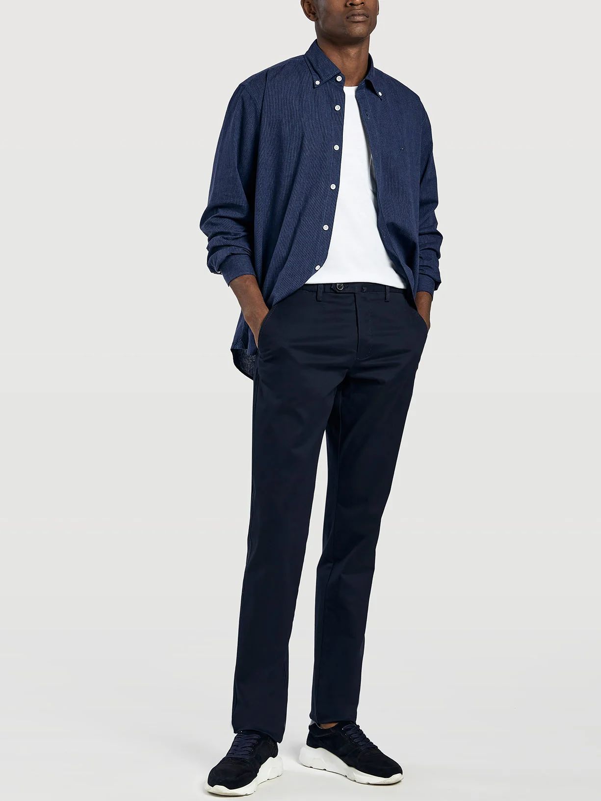 Slim fit garment dye chino trousers - Image 5