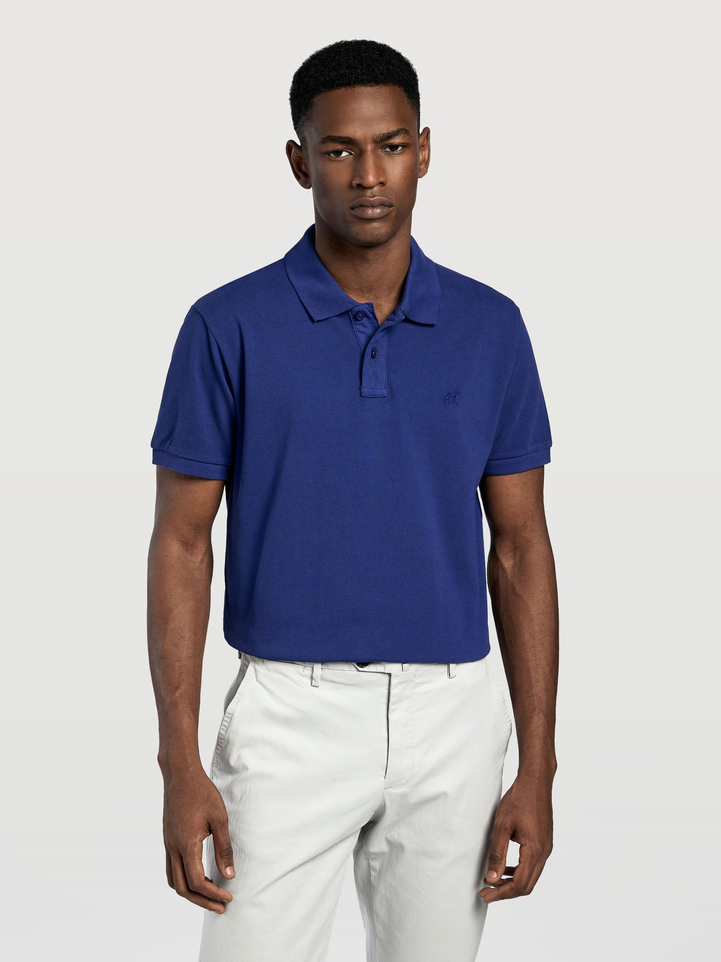 Slim fit garment dye piqué polo shirt - Image 7