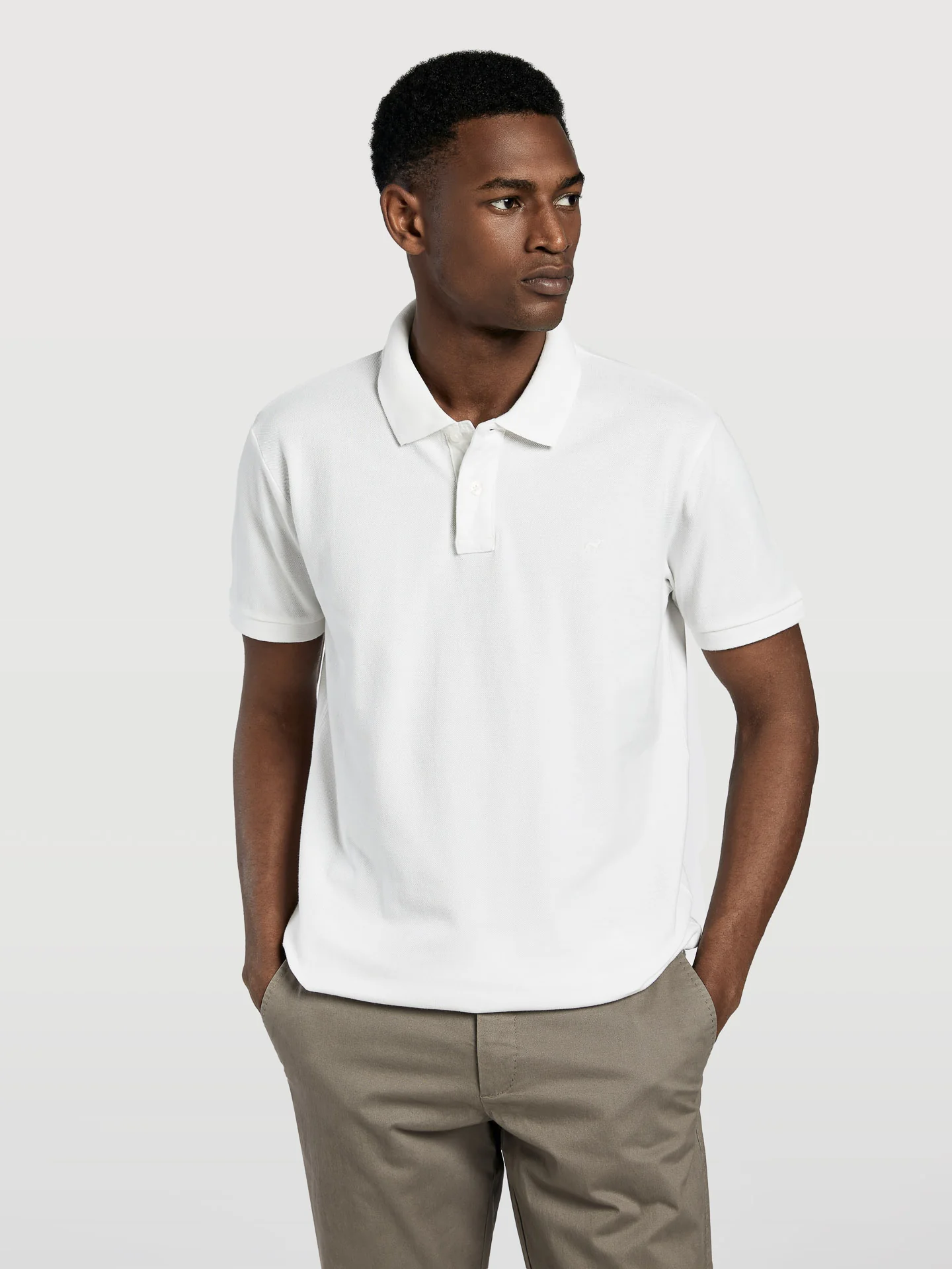 Slim fit garment dye piqué polo shirt - Image 9
