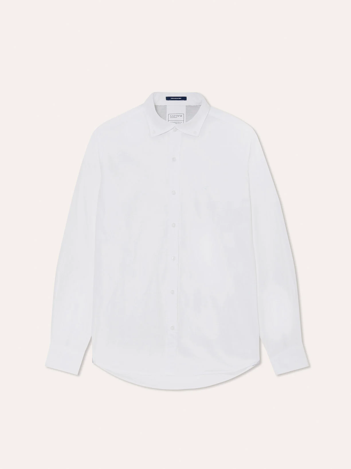 Slim Fit Garment Dye Poplin Shirt in Comfort Cotton - Image 4