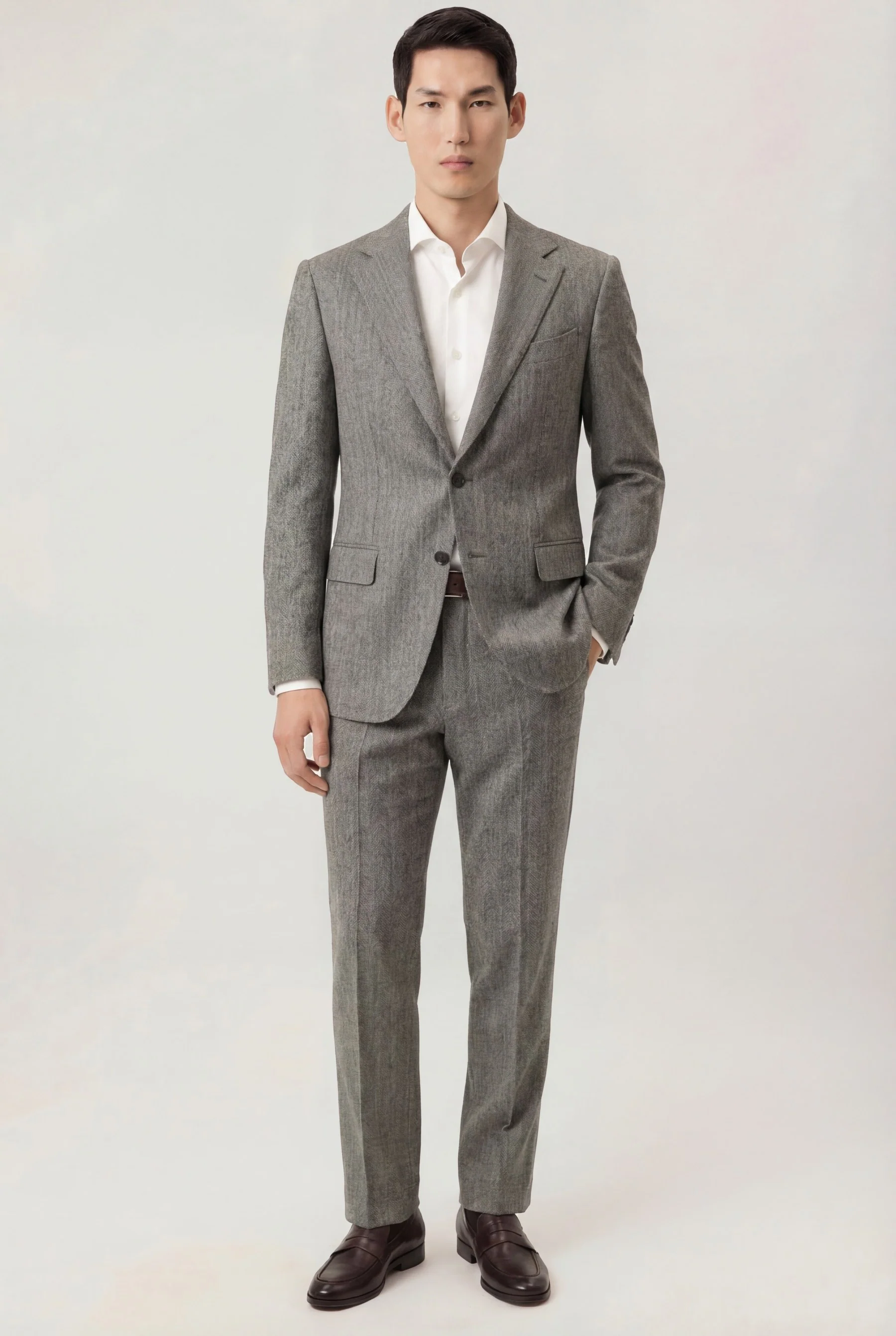 Slim fit Herringbone Business Suit