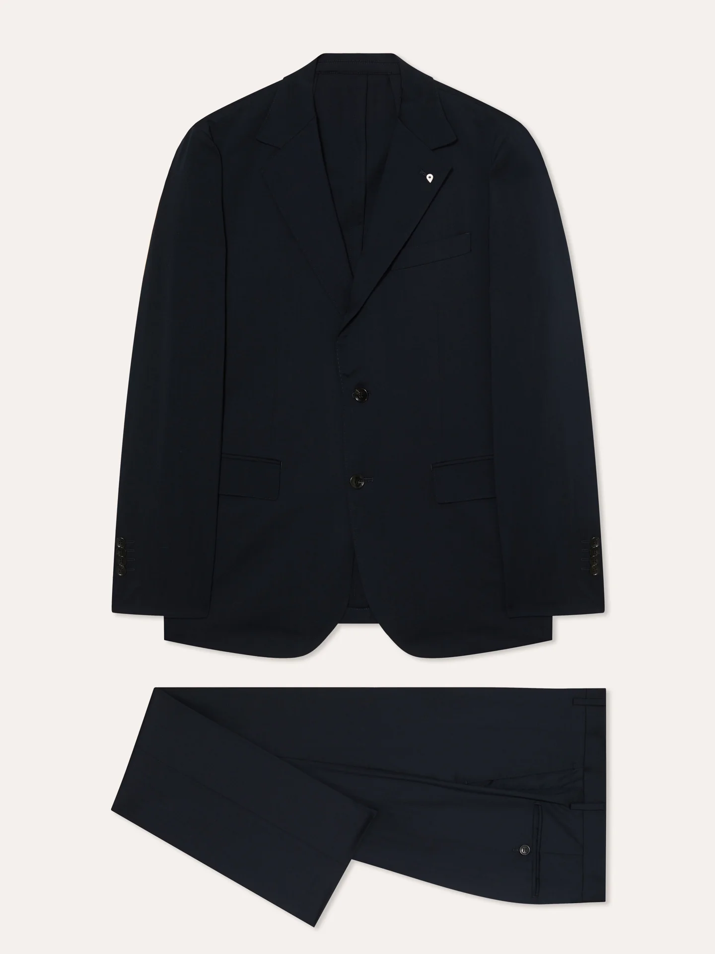 Slim Fit Herringbone Suit in Performance Wool - Image 5