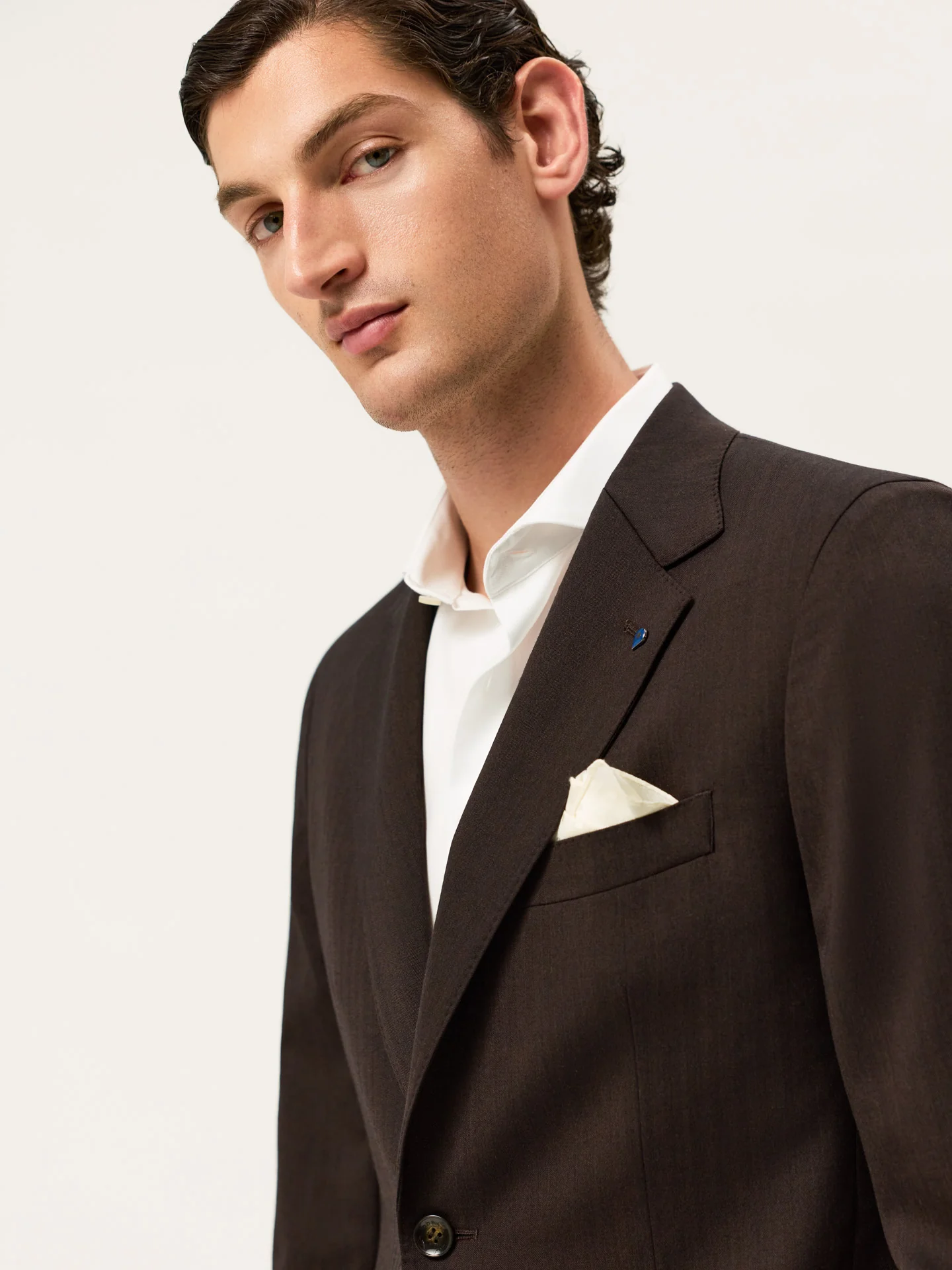 Slim Fit Herringbone Travel Suit