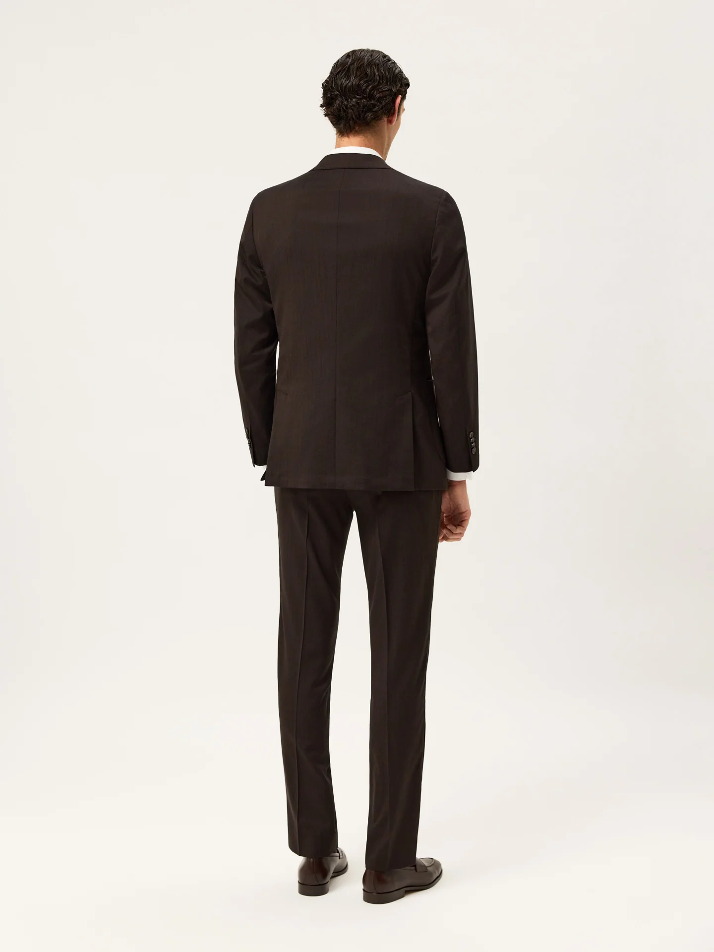 Slim Fit Herringbone Travel Suit - Image 3
