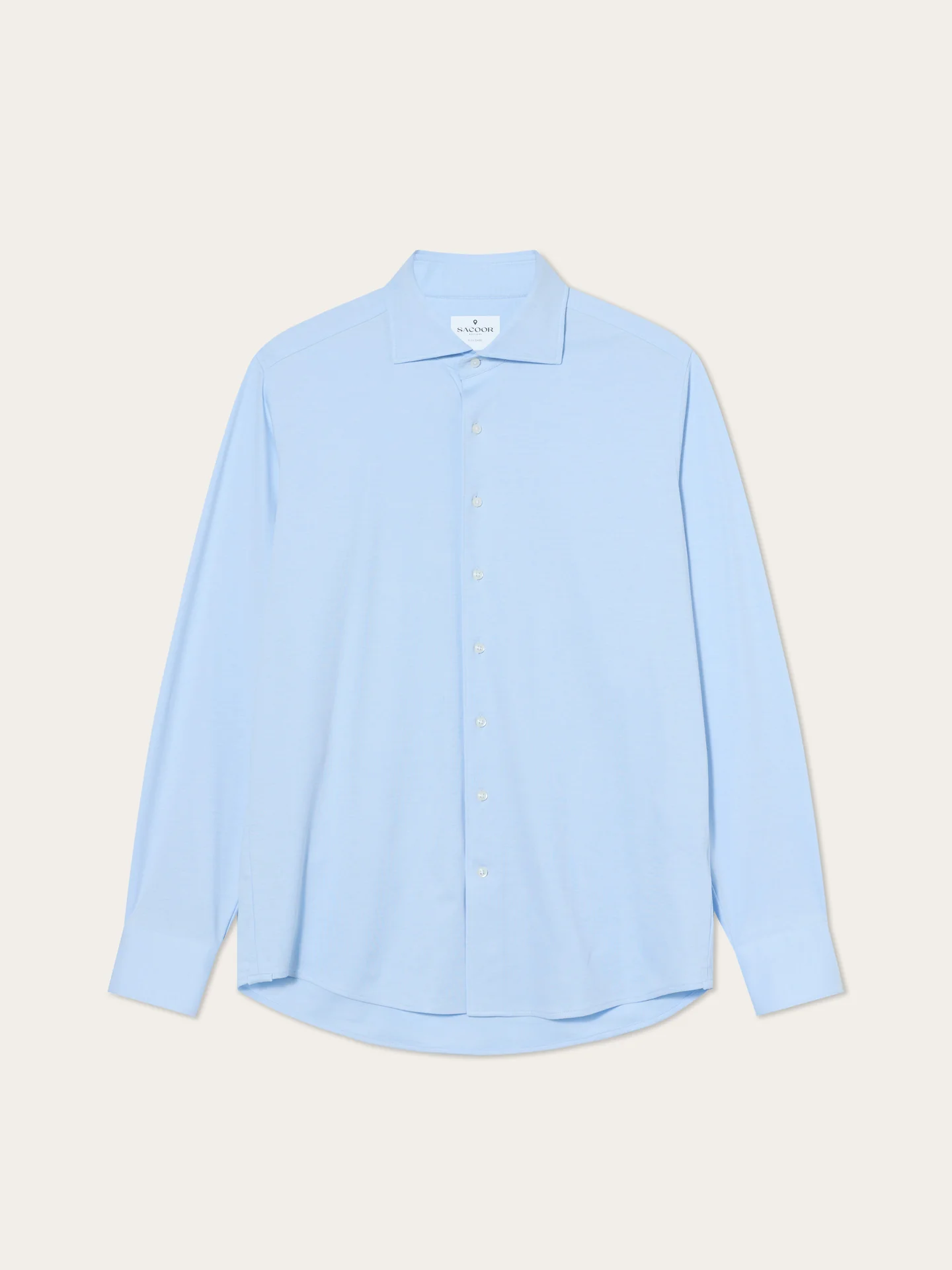Slim Fit Jersey Stretch Travel Shirt With Newport Collar - Image 8