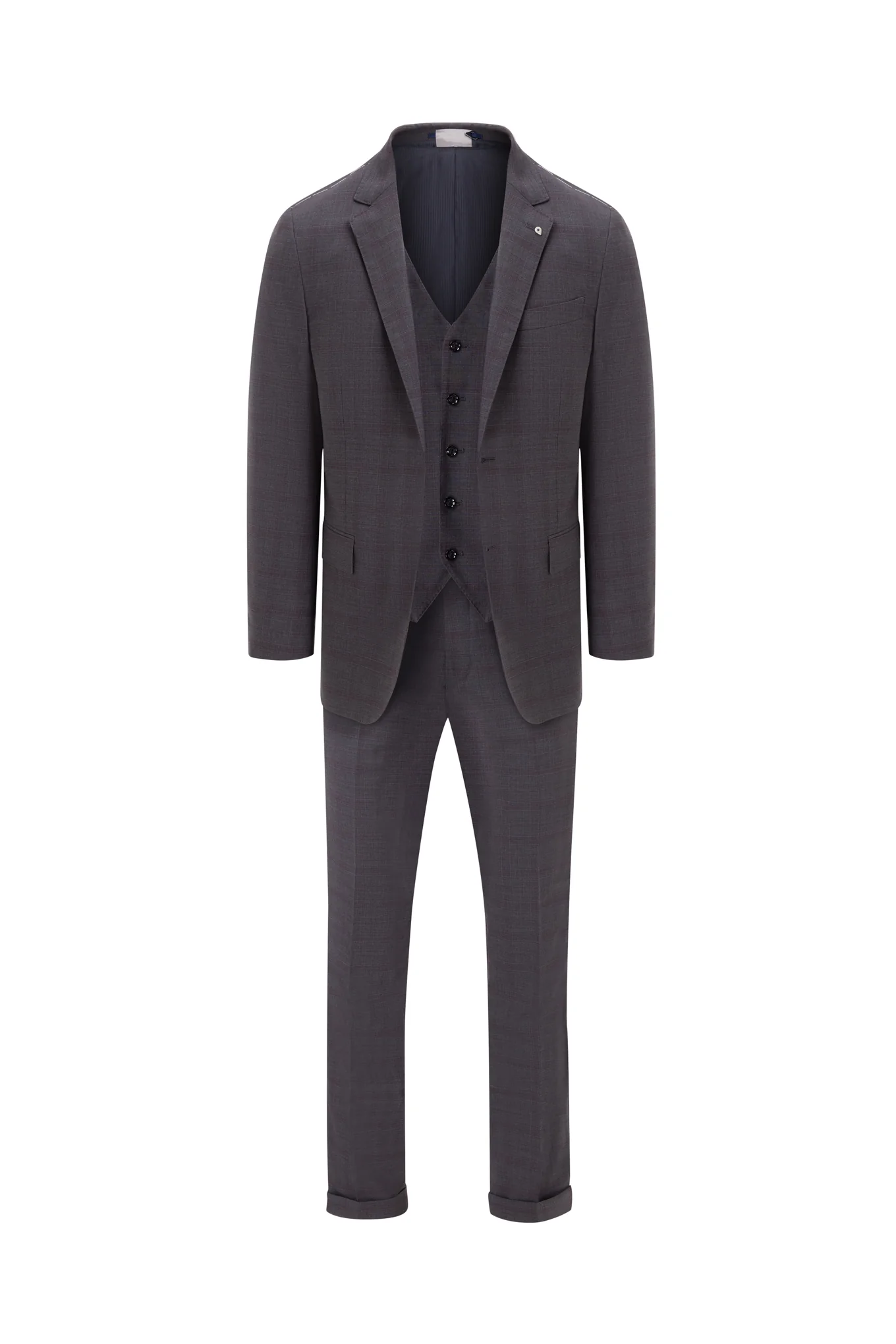 Slim fit k-easy check performance suit - Image 3